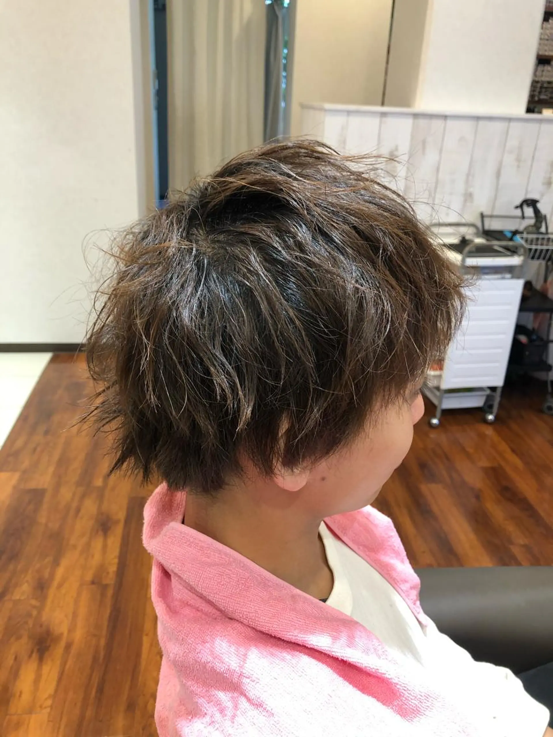 ショート パーマ メンズ メンズパーマ 大阪長居🌱野見山 卓也のヘアスタイル