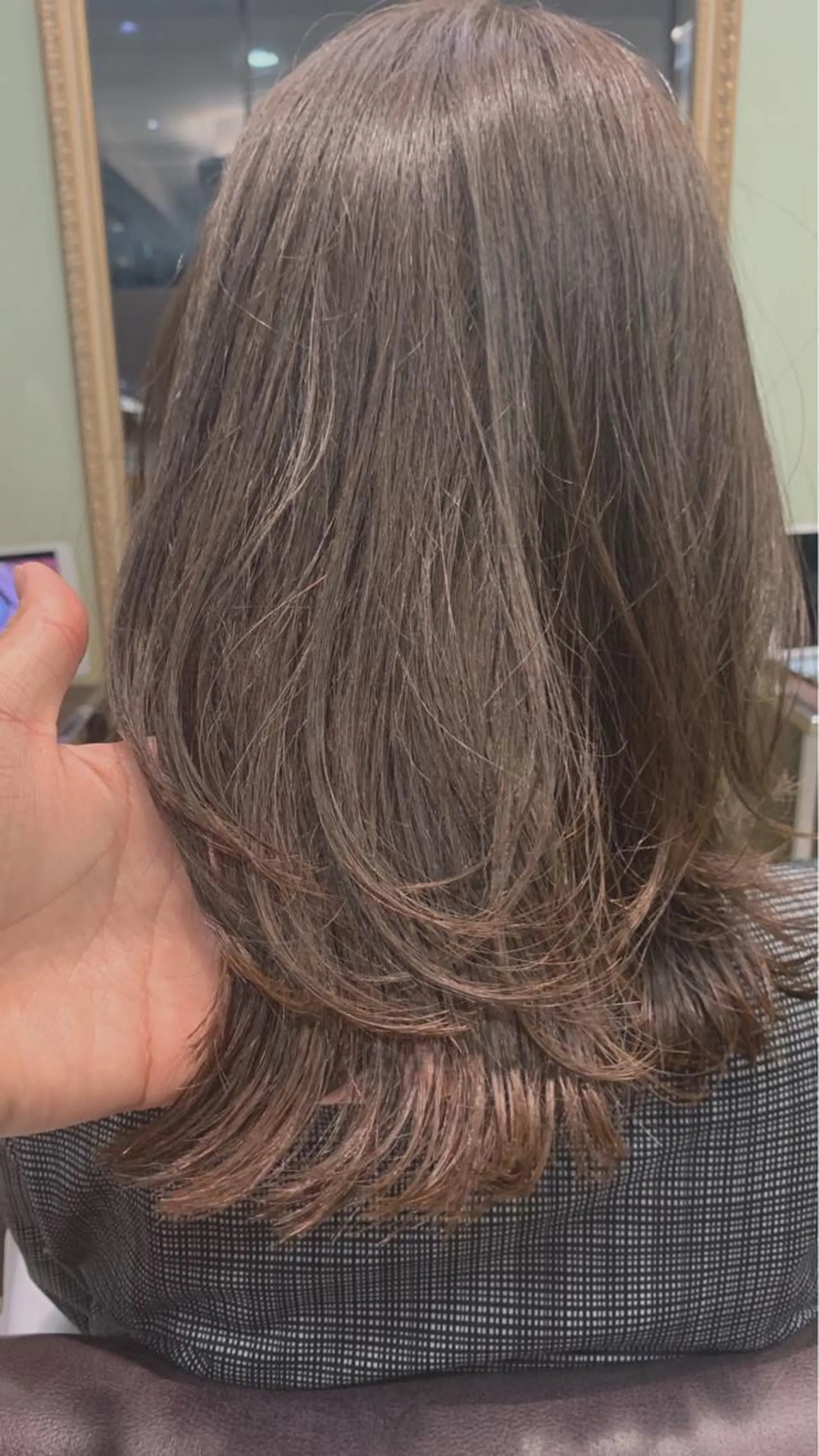 ミディアム タンバルモリパーマ 礒井メンキのヘアスタイル