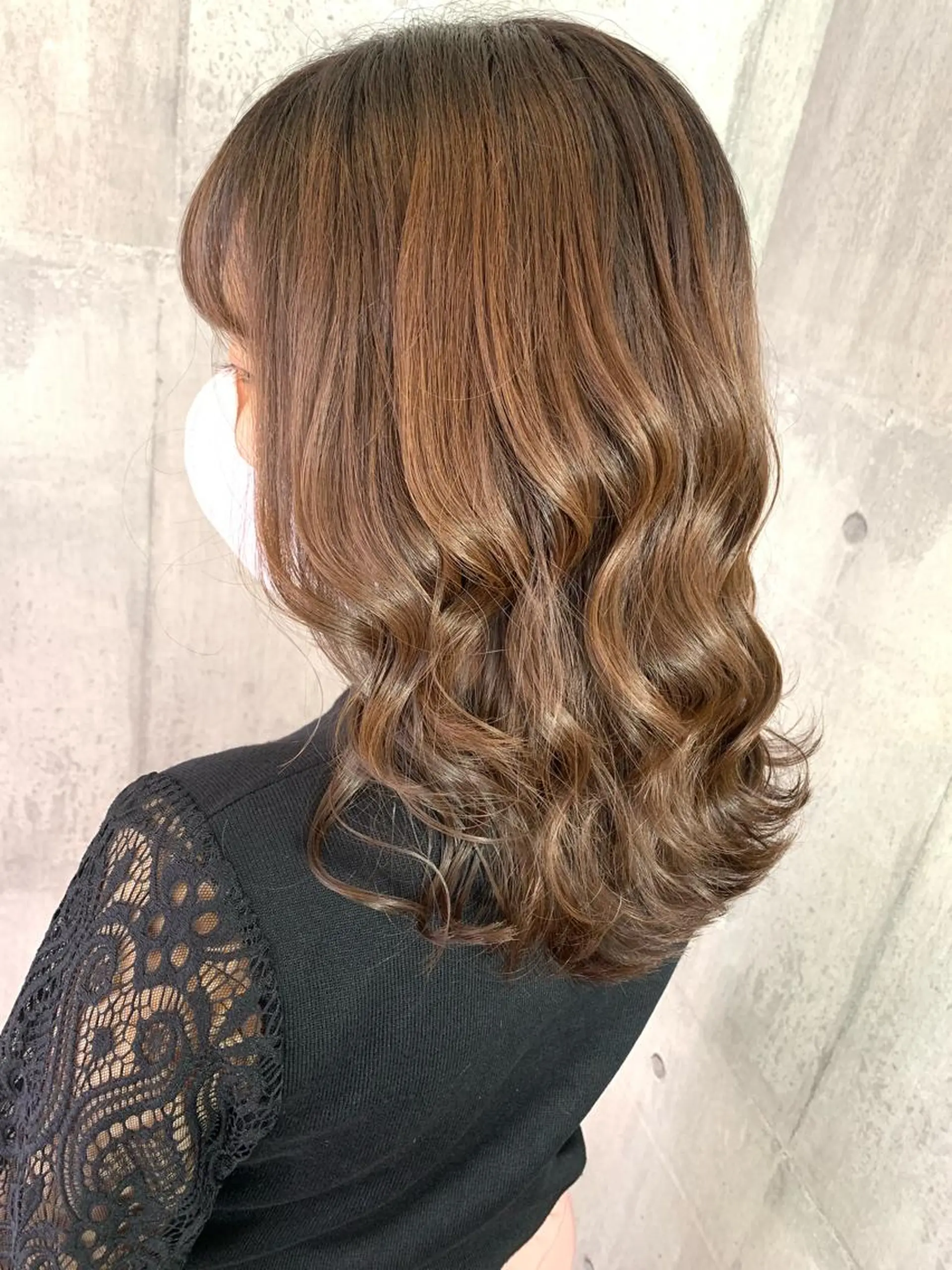 セミロング レイヤーカット ボブ/透明感カラー 増田さくらのヘアスタイル