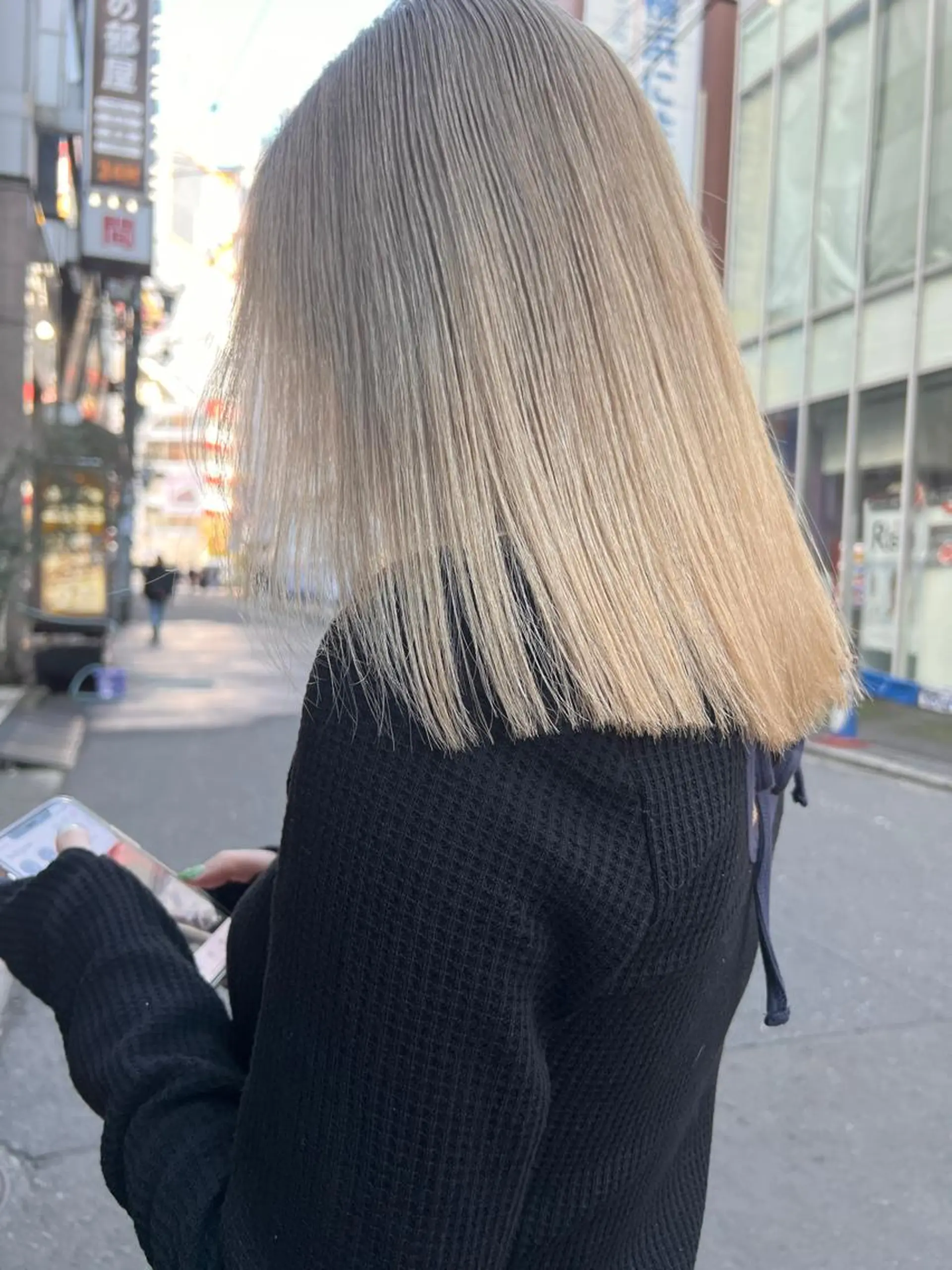 セミロング カラー ヘアアレンジ ブリーチ ブロンド カット ヘアカラー 🌿ショートカット/ パーマ/淳平のヘアスタイル