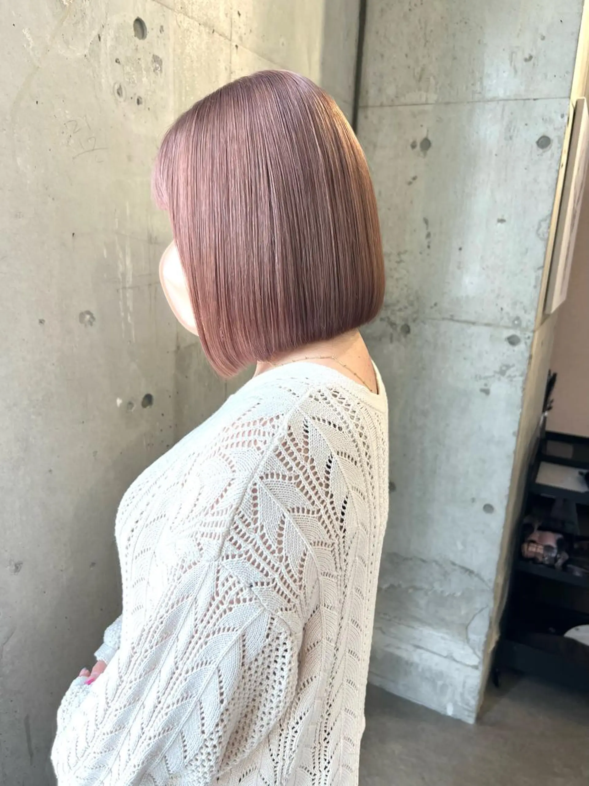ショート カラー バレイヤージュ ブリーチ ケアブリーチ ハイライトカラー インナーカラー ヘアカラー トリートメント lani 天神大名/ブリーチのヘアスタイル