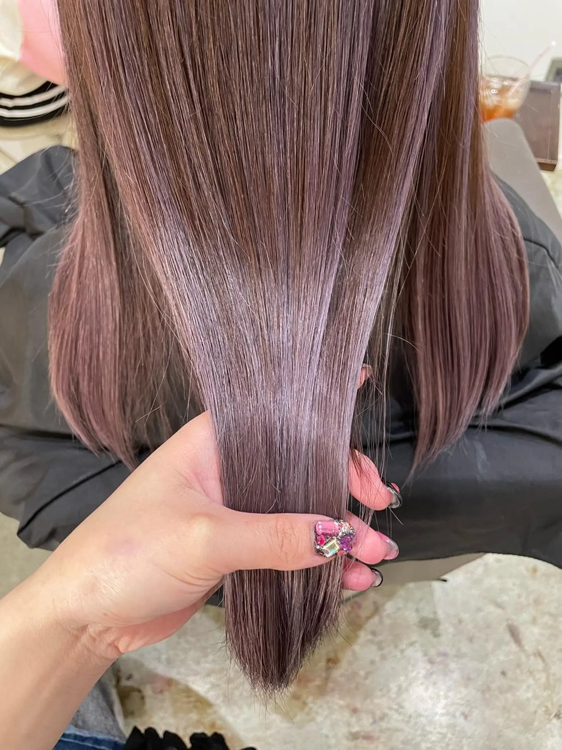 セミロング カラー ヘアカラー トリートメント miloc那覇 MIKUのヘアスタイル