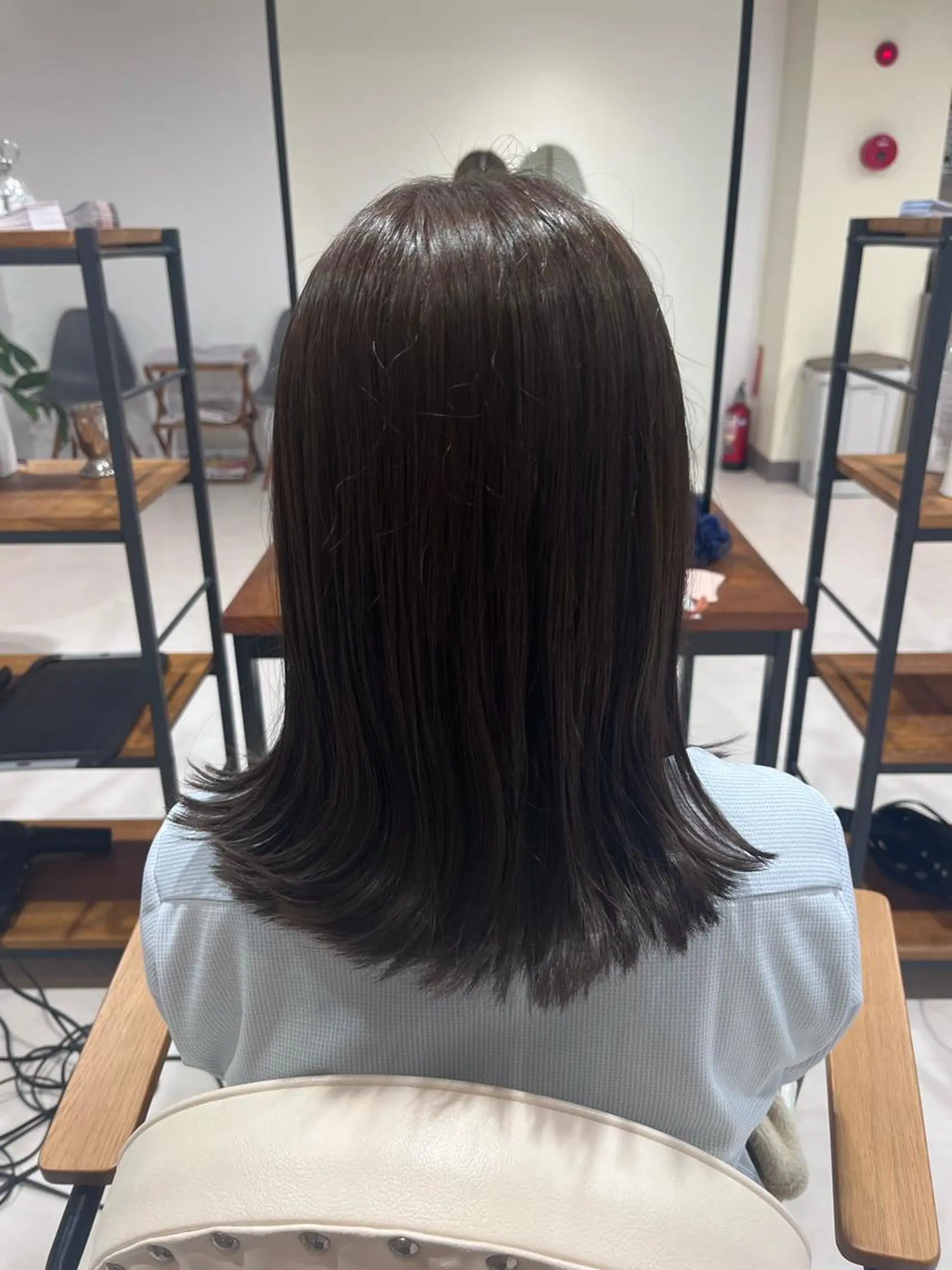 ミディアム カラー ベージュカラー ブルーカラー トリートメント amoretto _kokoroのヘアスタイル