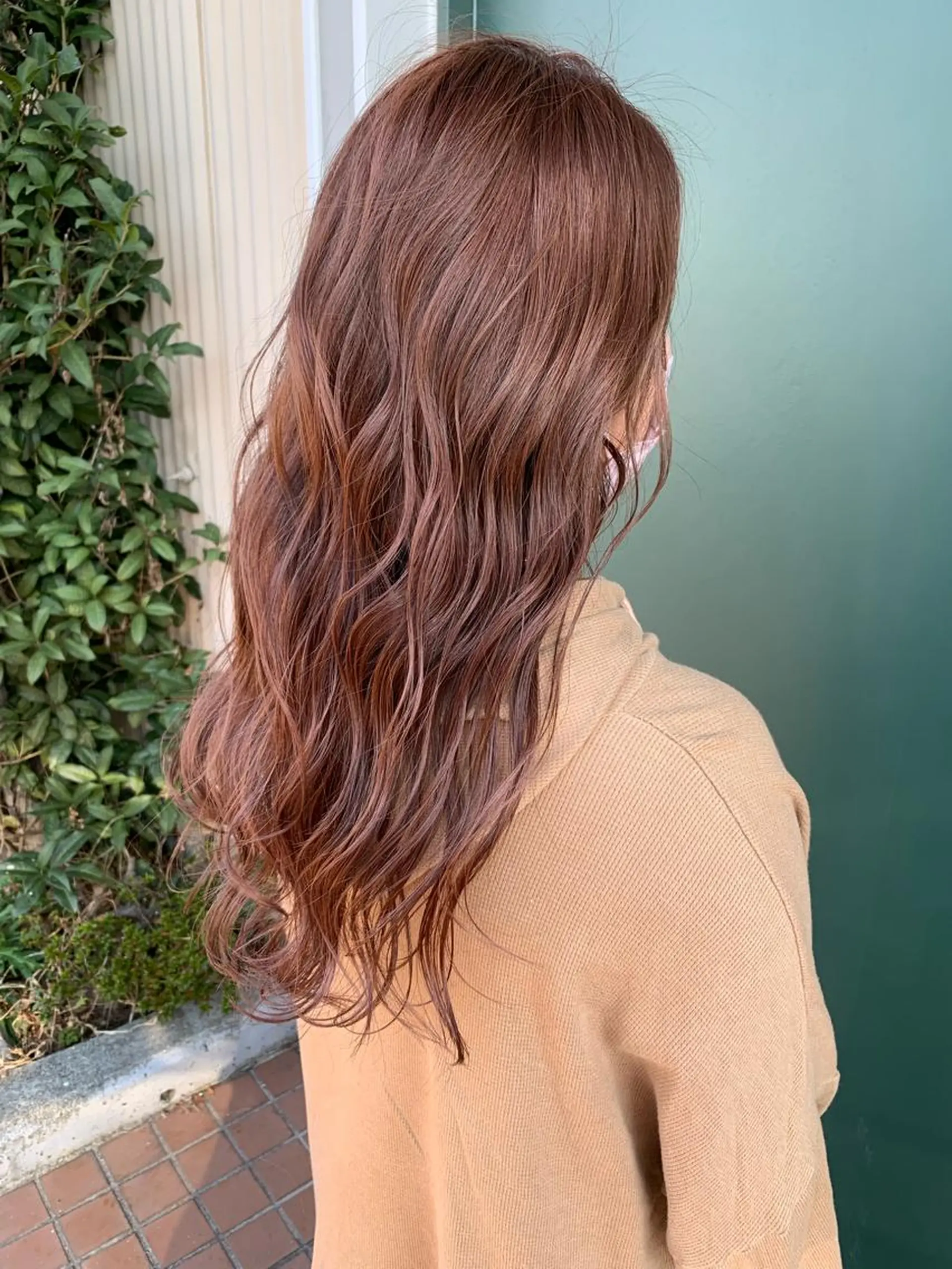 ロング カラー ブラウンカラー カシス EDAME所属・笠原 敦司のヘアスタイル