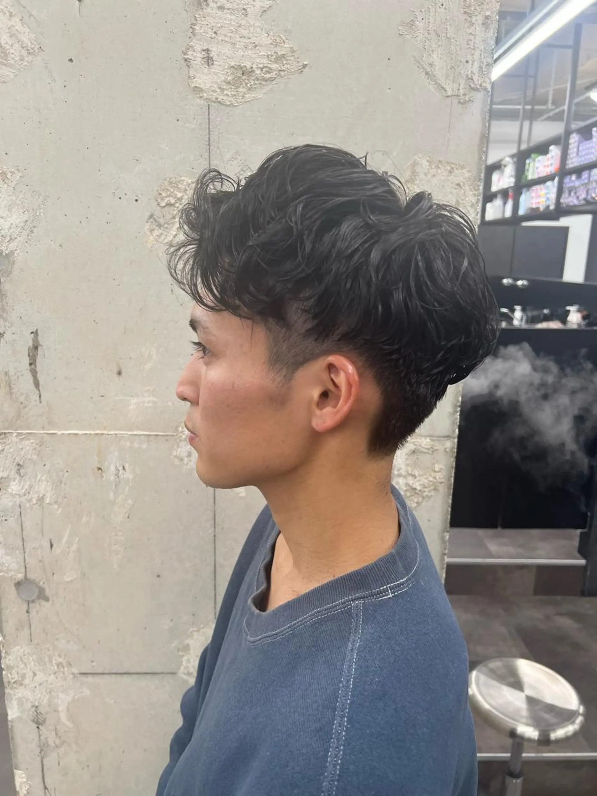 パーマ メンズ メンズパーマ 波巻きパーマ カット パーマ je suis heureuse所属・ハイライトカラー 🌀ゆい❣️のヘアスタイル