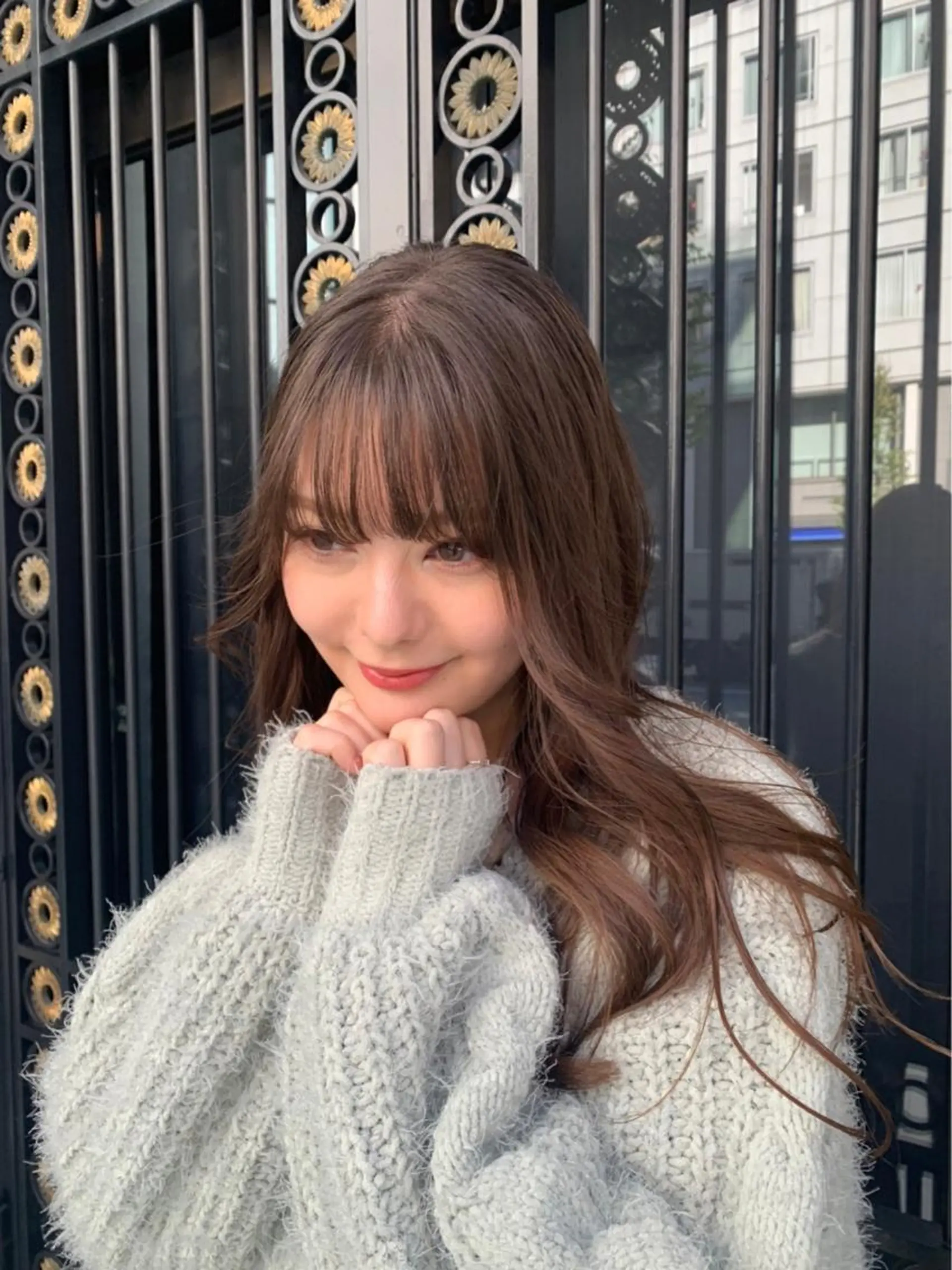 ロング カラー ベージュカラー ✨️今だけ無料✨️ 鶴田みなみのヘアスタイル