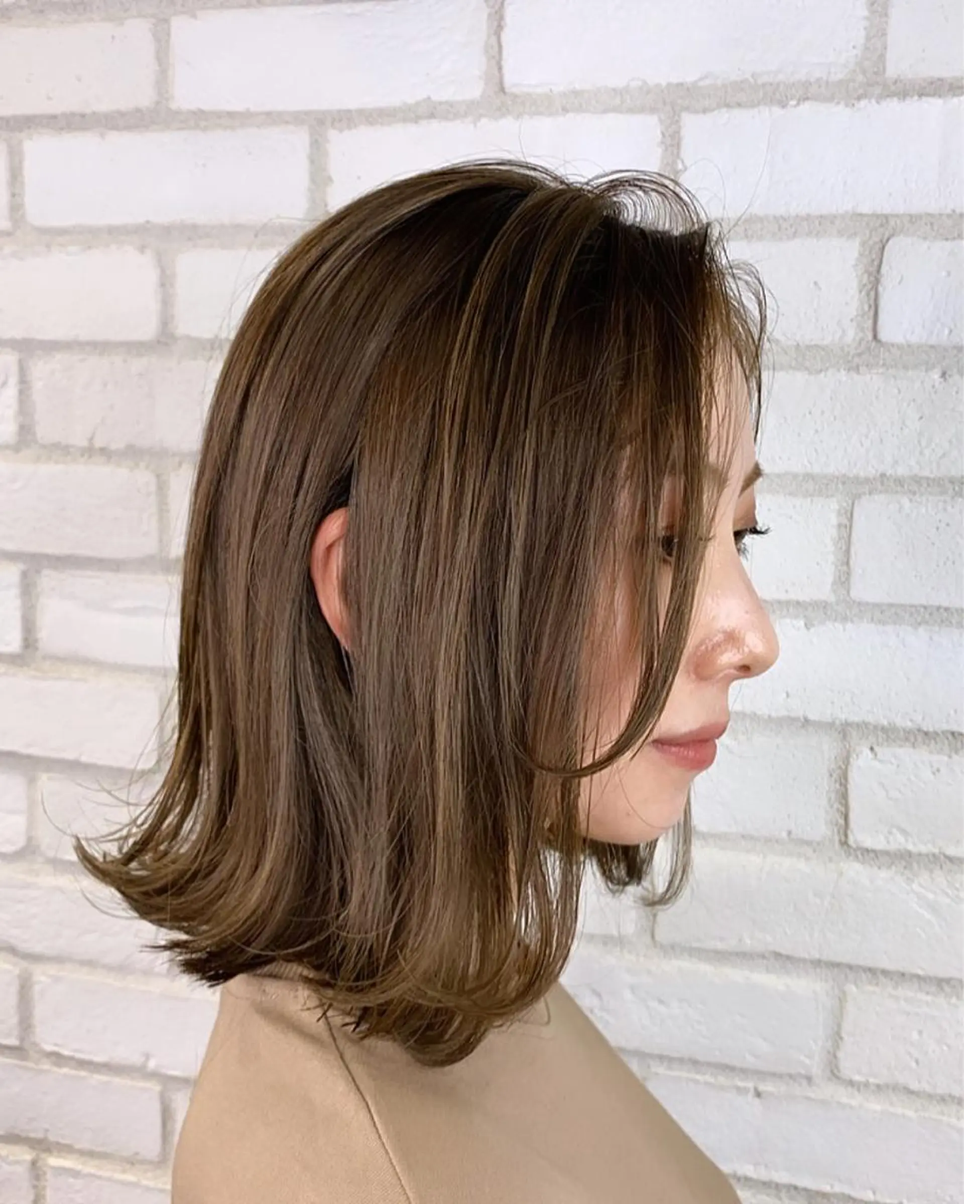 セミロング カラー ハイライトカラー ハイライト she2.shinjuku所属・顧客様専用予約 新規予約不可のヘアスタイル