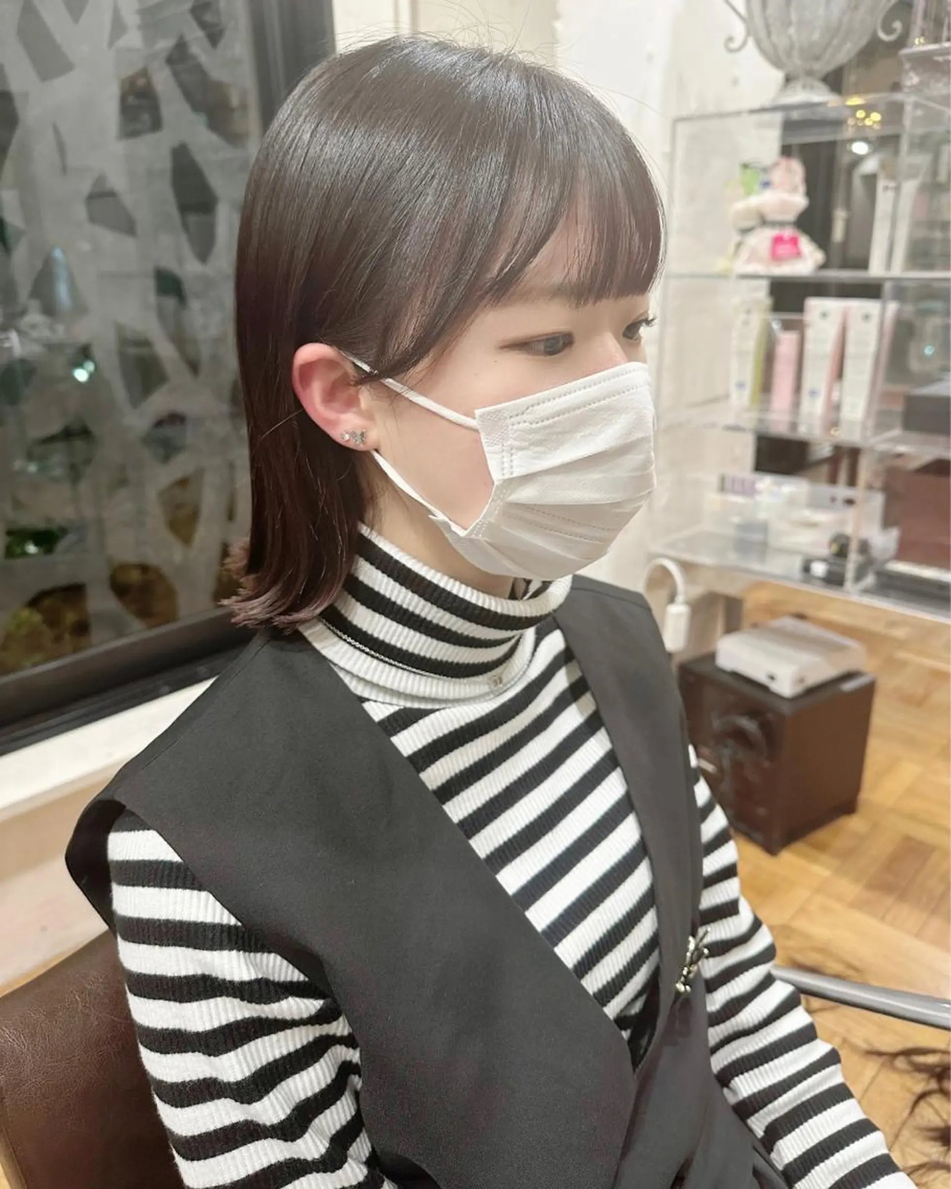 ミディアム カット オブヘア所属・銀座／カット ／ボブ　るかのヘアスタイル