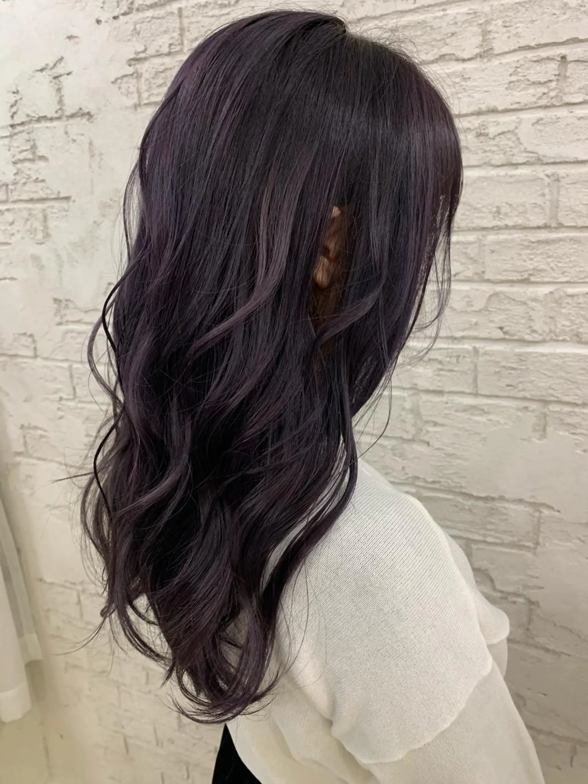 ロング パープルカラー ヘアカラー 🇺🇸ハイライト特 化美容師🇺🇸漆沢のヘアスタイル