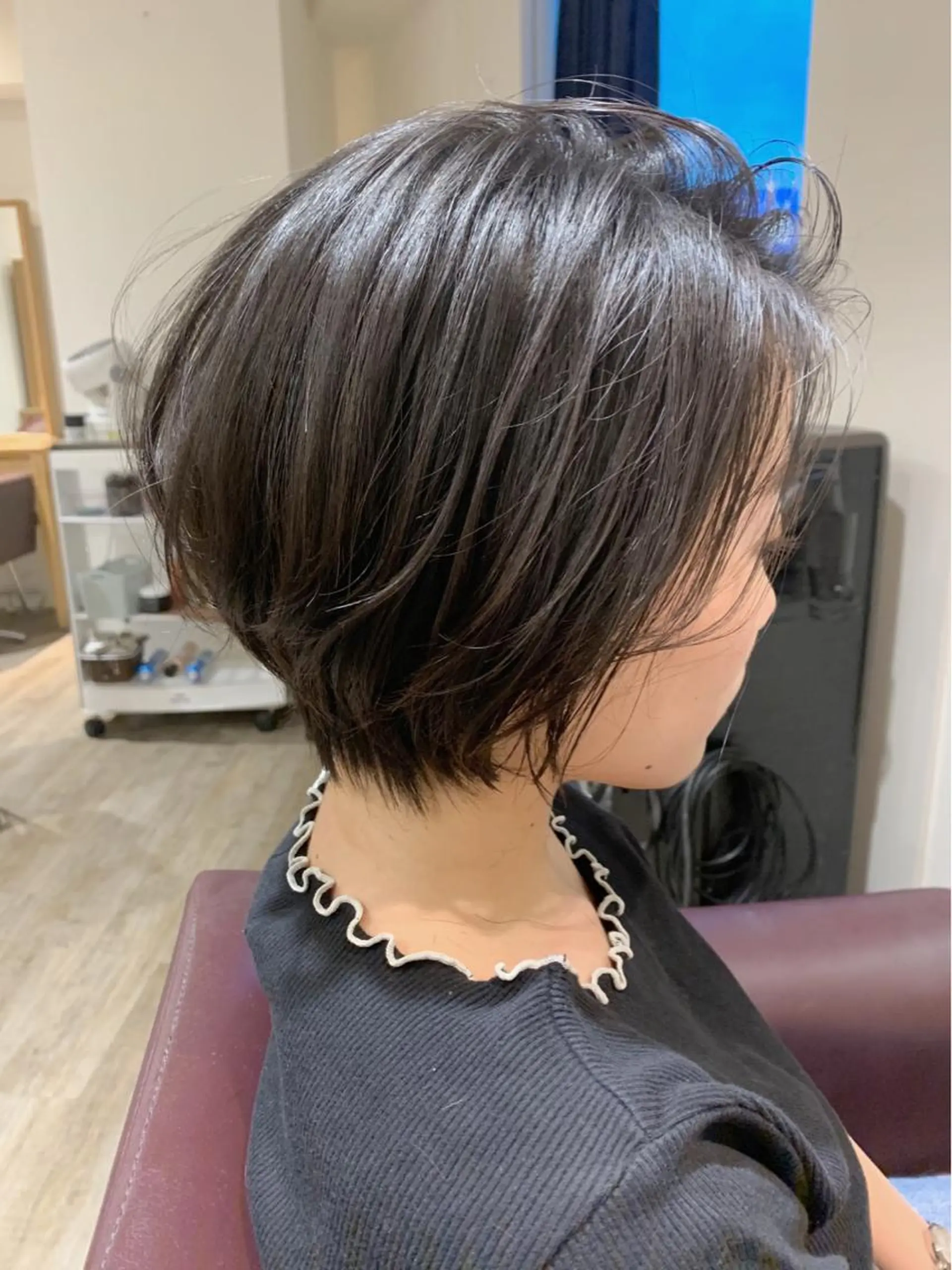 ショート ハンサムショート ショートヘア バレイヤージュ KAZUMAのヘアスタイル