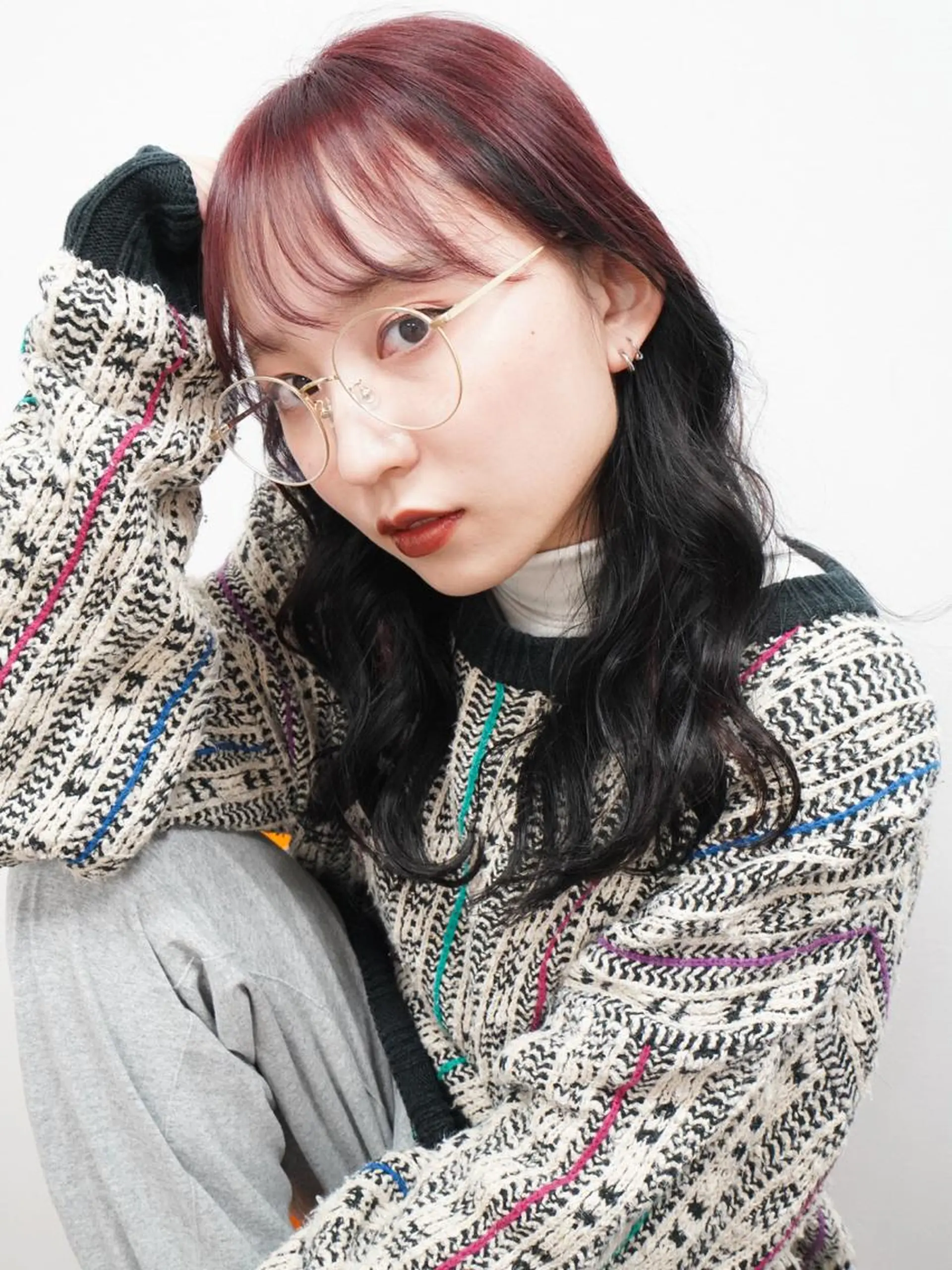 ロング カラー インナーカラー カット パーマ YURAGI🤍 SAEのヘアスタイル