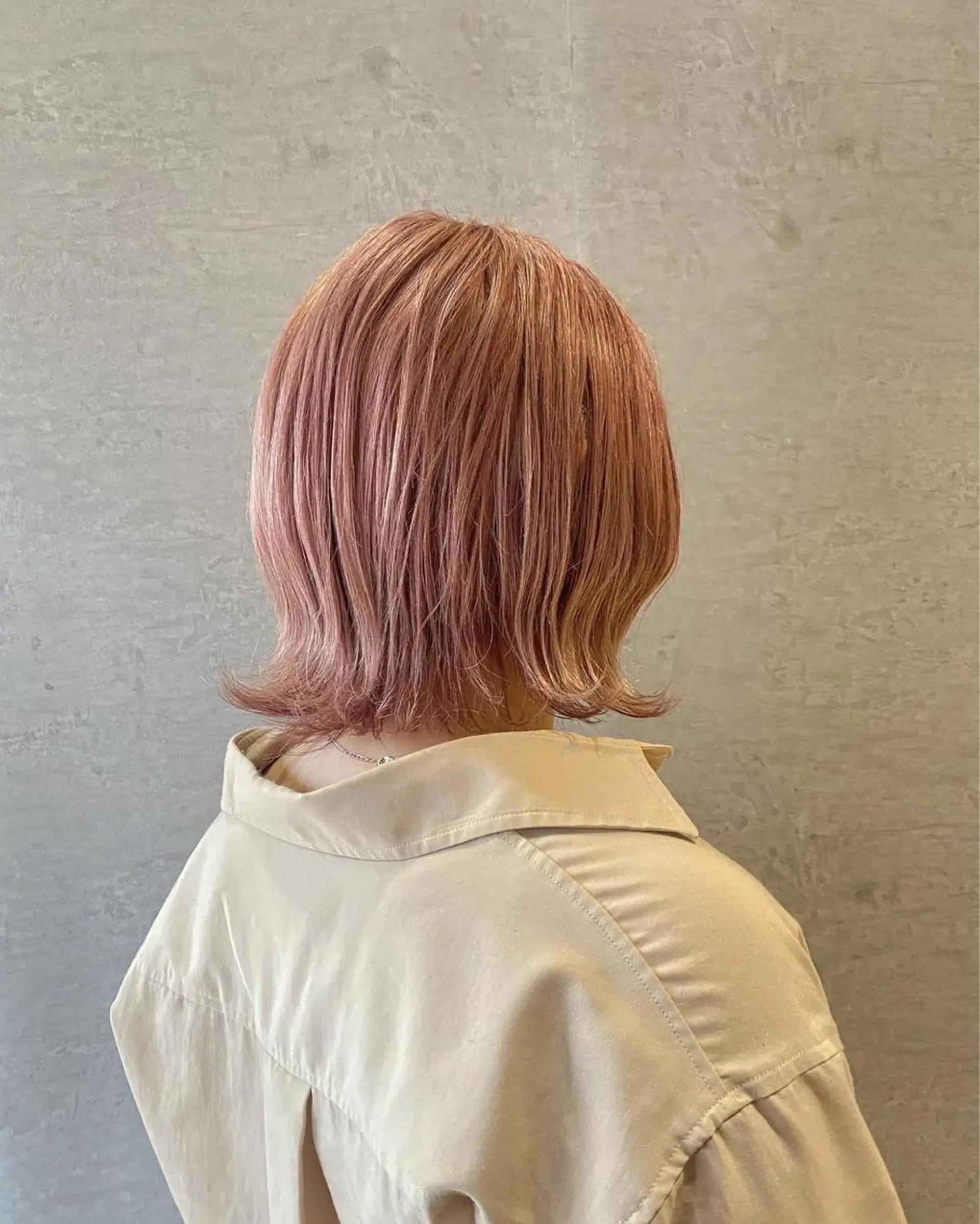 ミディアム カラー ベージュカラー ピンクカラー ピンクベージュ GROW 秋葉原所属・池田 圭佑のヘアスタイル