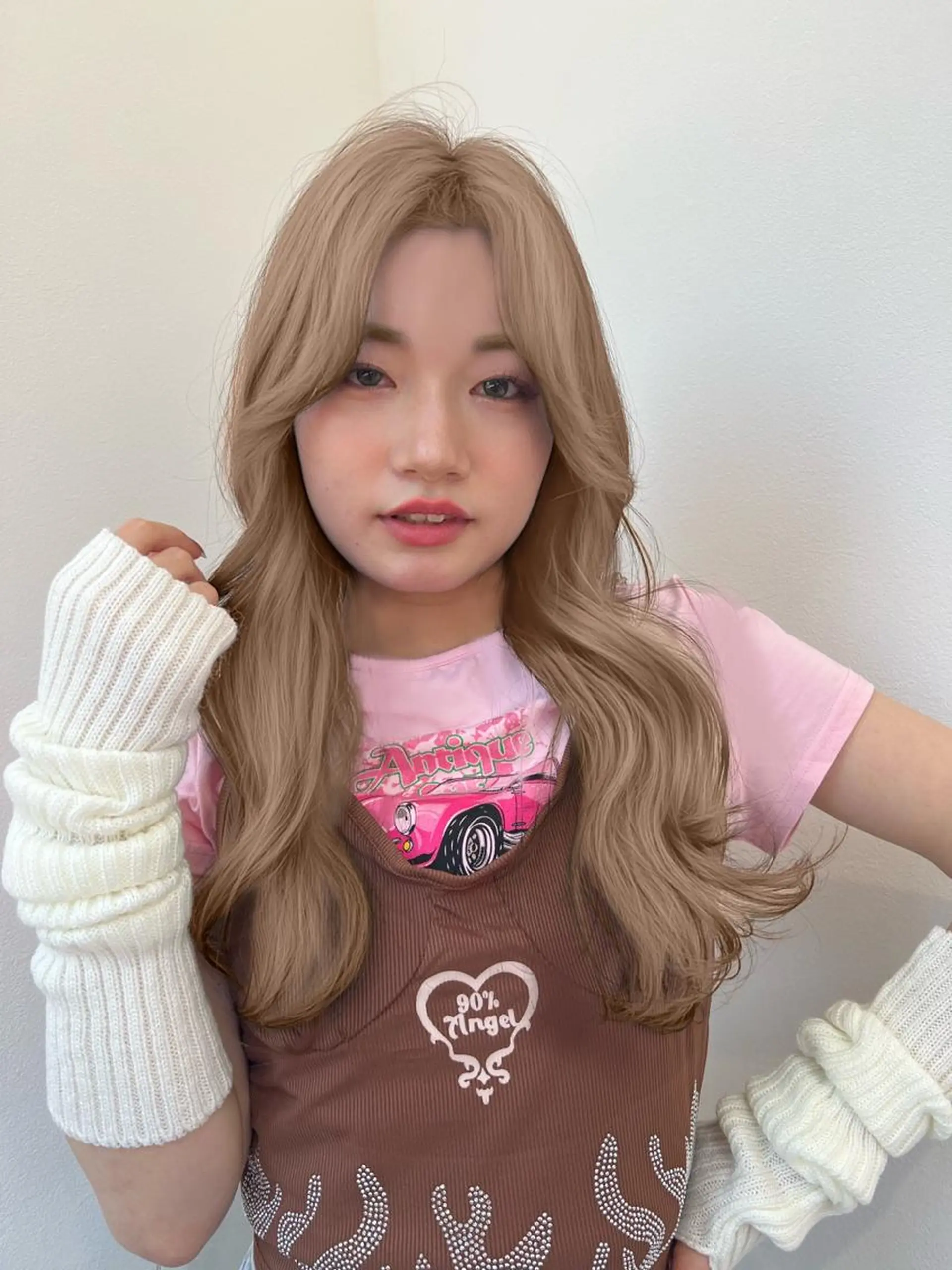 ロング ハイトーン♡ブリーチ ♡エクステ♡nanaのヘアスタイル
