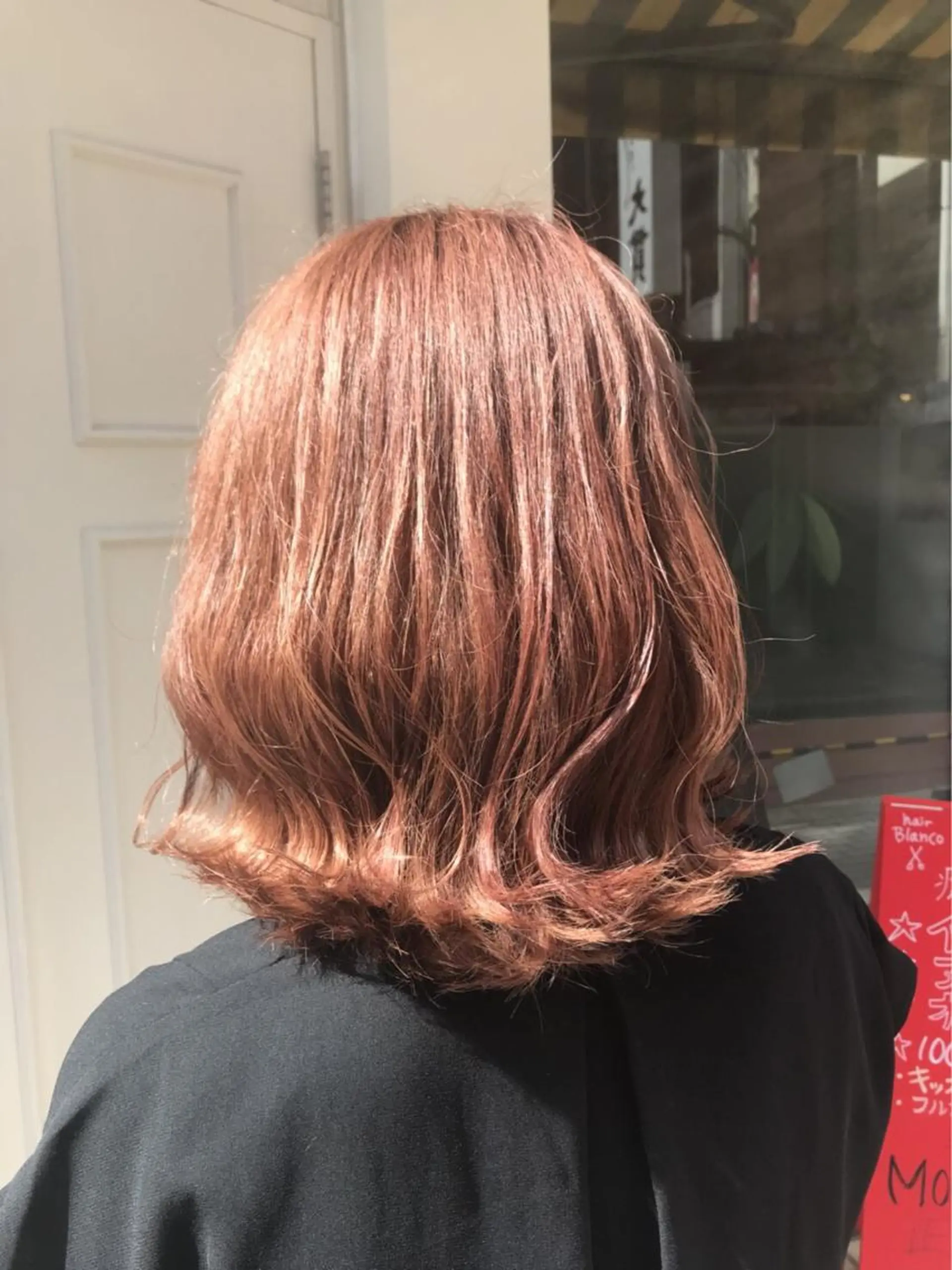 ミディアム カラー レッドカラー 💈Blanco💈 カラー&ケア🌈のヘアスタイル
