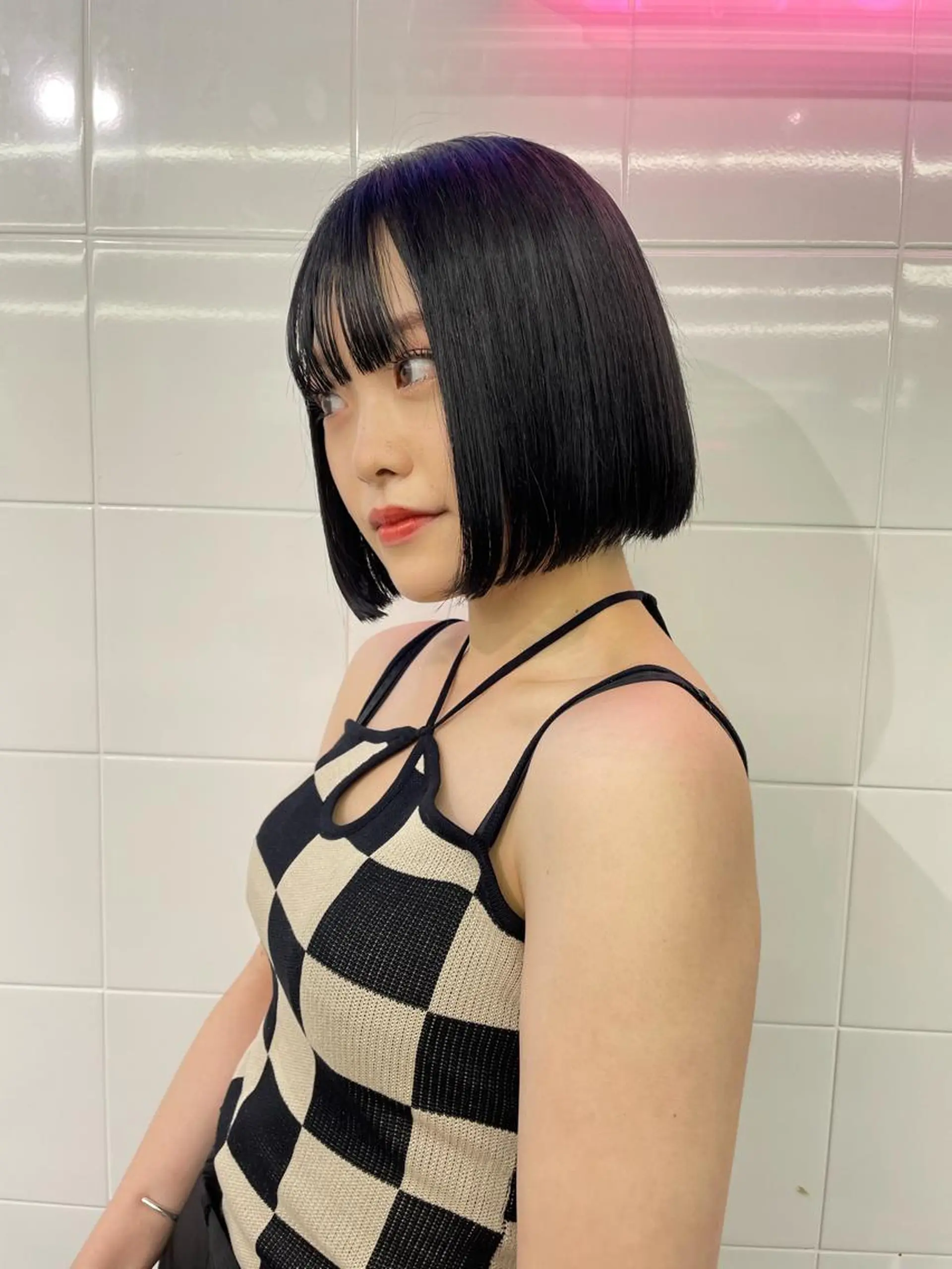 カラー 🪸ハイトーンカラー エクステmisakiのヘアスタイル