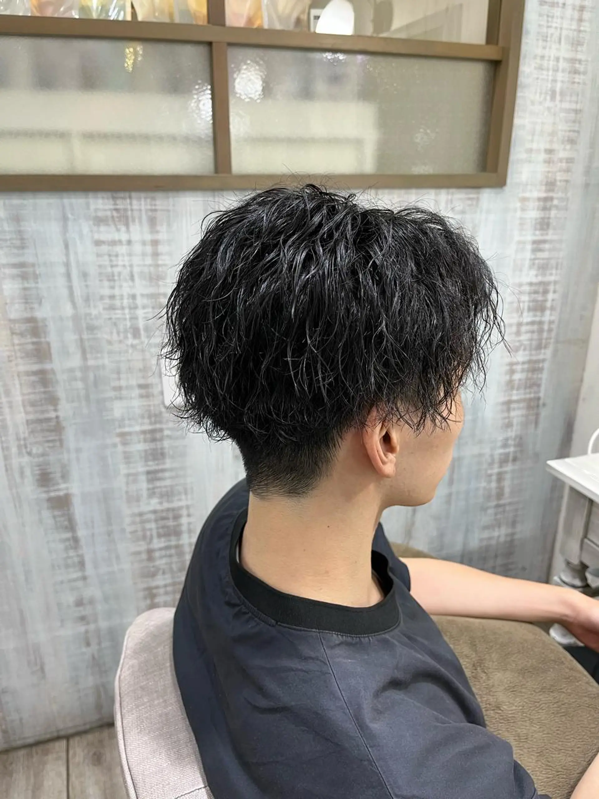 ショート パーマ メンズ カット パーマ トリートメント イシジマ タカナリのヘアスタイル