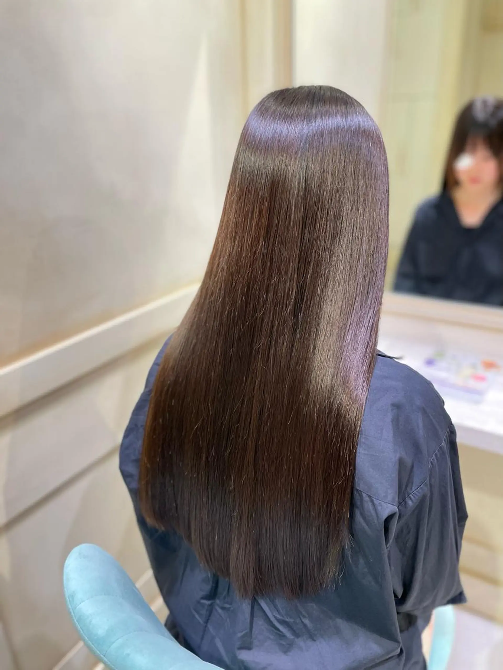 ロング 縮毛矯正 🌷ピンク/韓国風 暖色カラー ゆい🌷のヘアスタイル