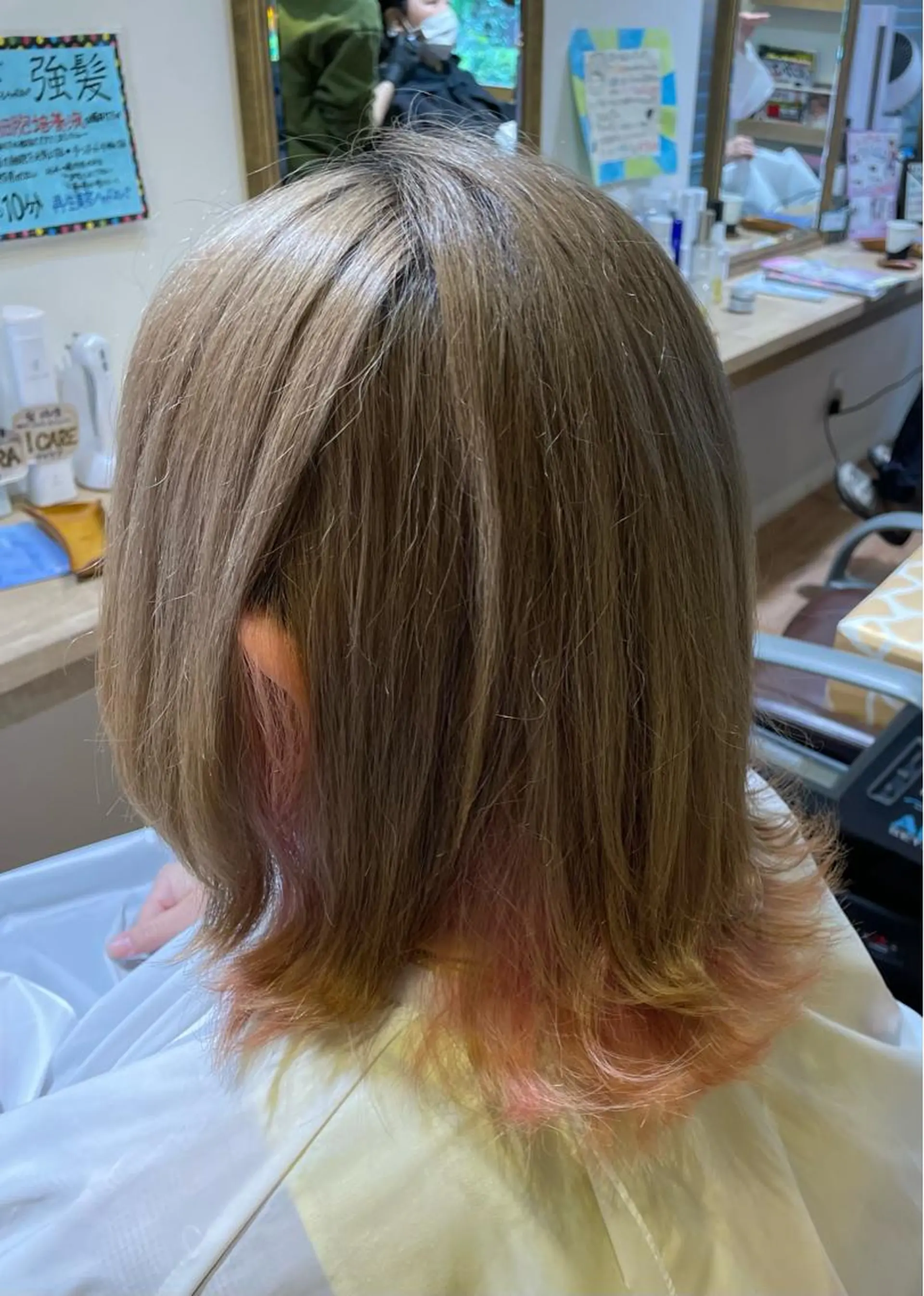 ミディアム カラー ヘアアレンジ 🍀ヘアケア特化✨ ナカザワ/air店のヘアスタイル