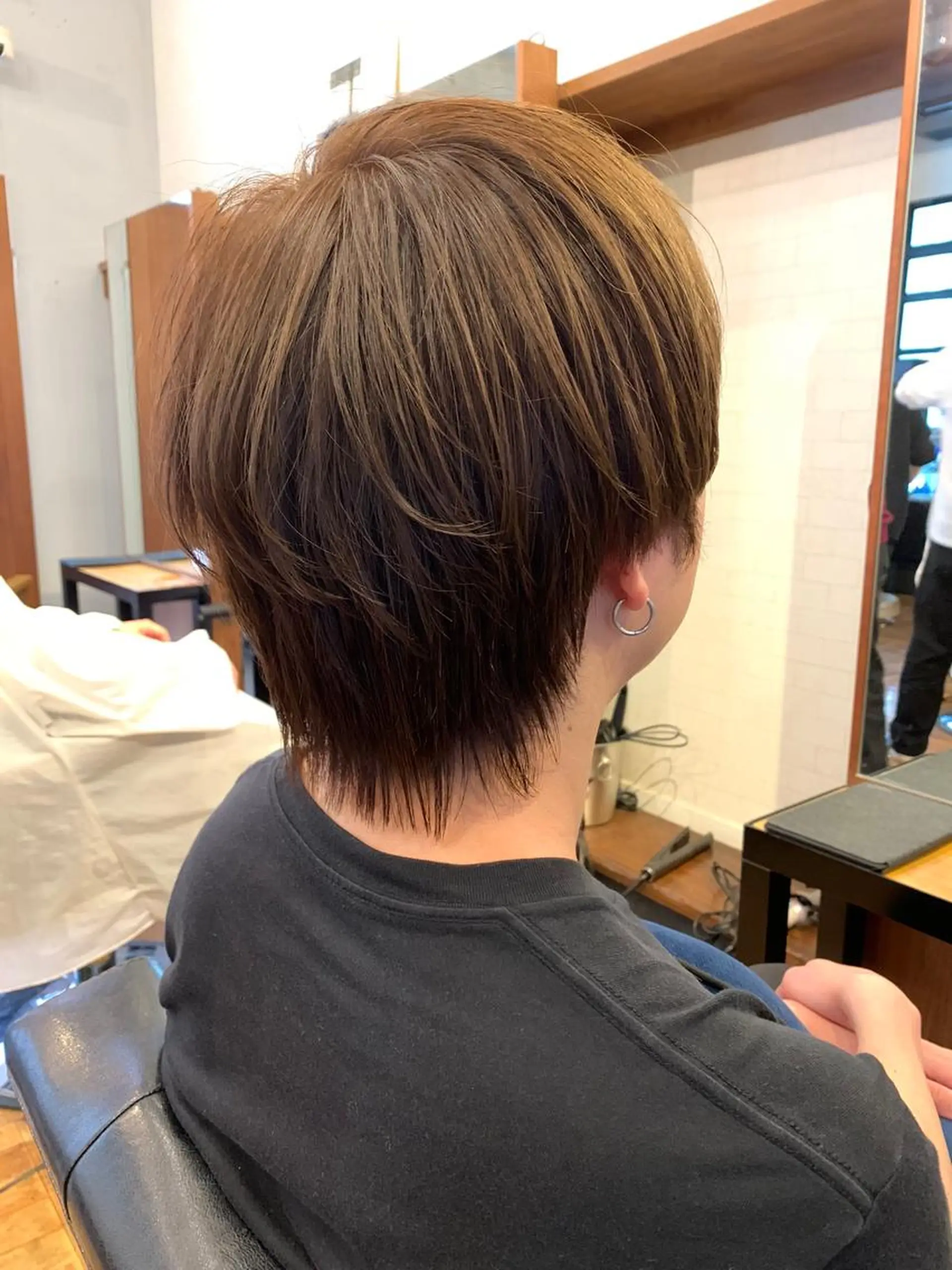 ショート カラー パーマ ヘアアレンジ メンズ キッズ メンズブリーチ ビジネス センターパート フェードカット メンズハイライト カット ヘアカラー トリートメント say.所属・ブリーチカラー🔥 パーマ【佐々木凌平】のヘアスタイル