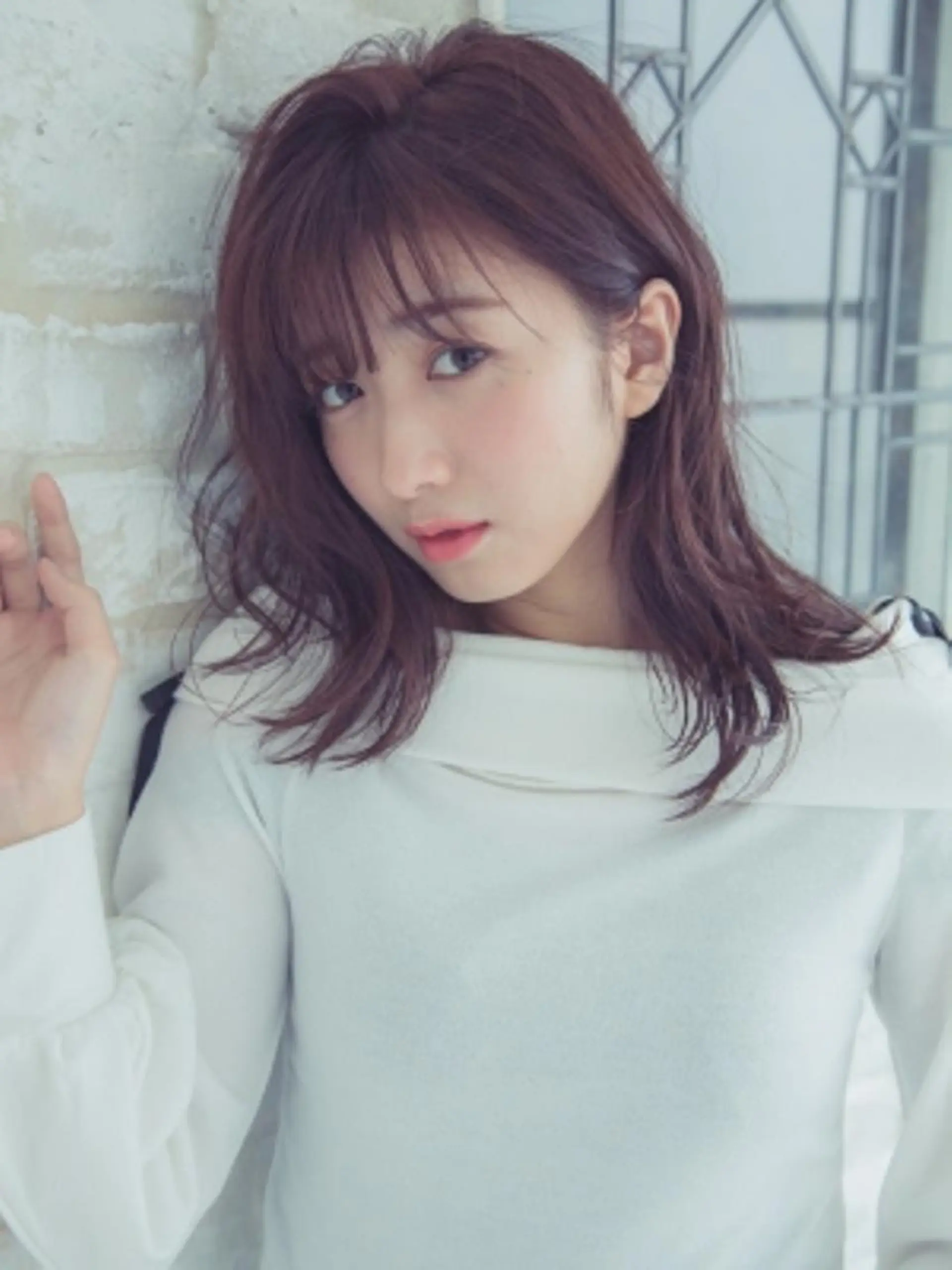 カラー パーマ ミディアム amie博多 駅前店【アミ】のヘアスタイル