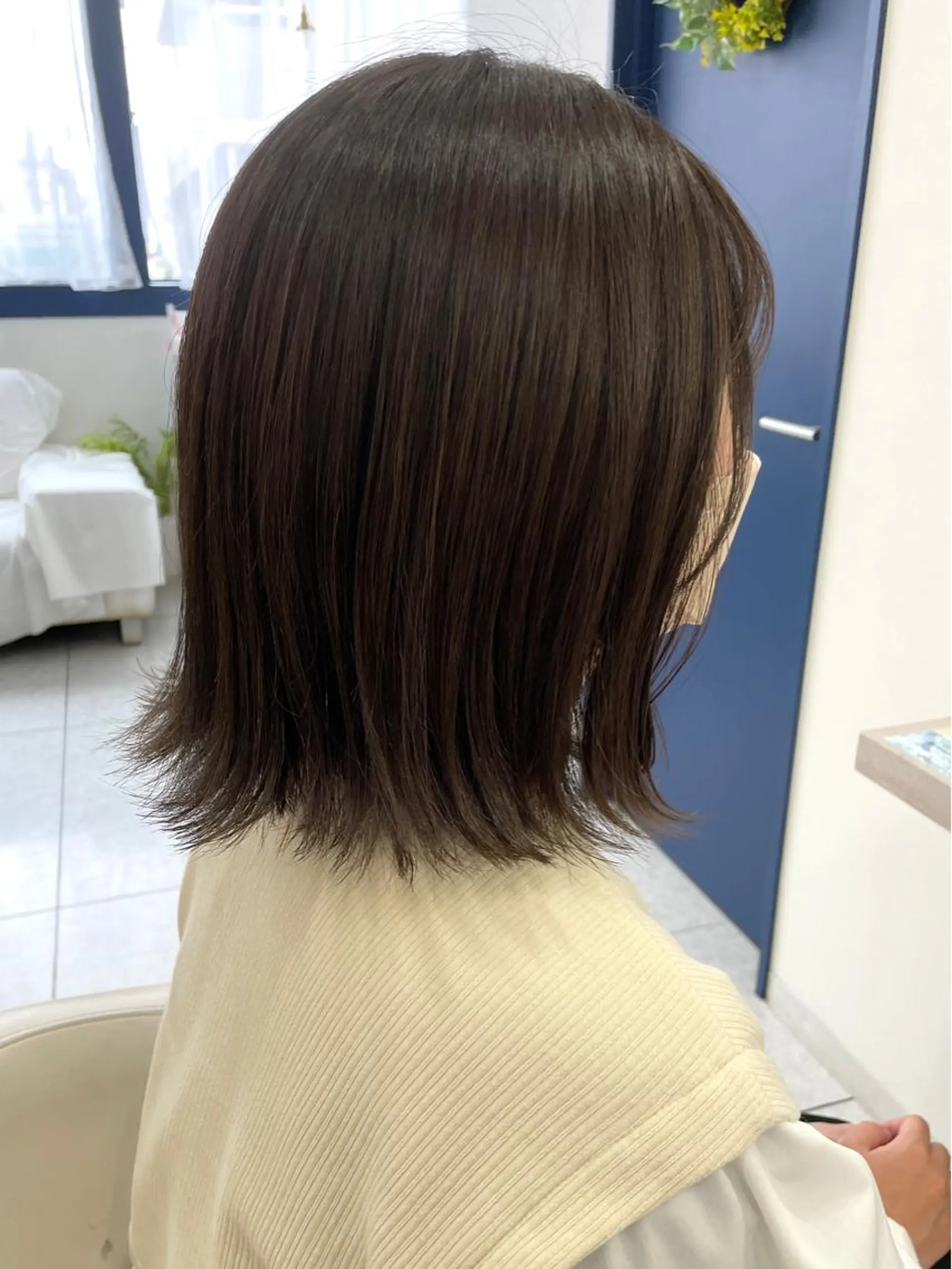 ショート 切りっぱなしボブ ボブ 縮毛矯正 💫cadre新小岩 Kaori💫のヘアスタイル