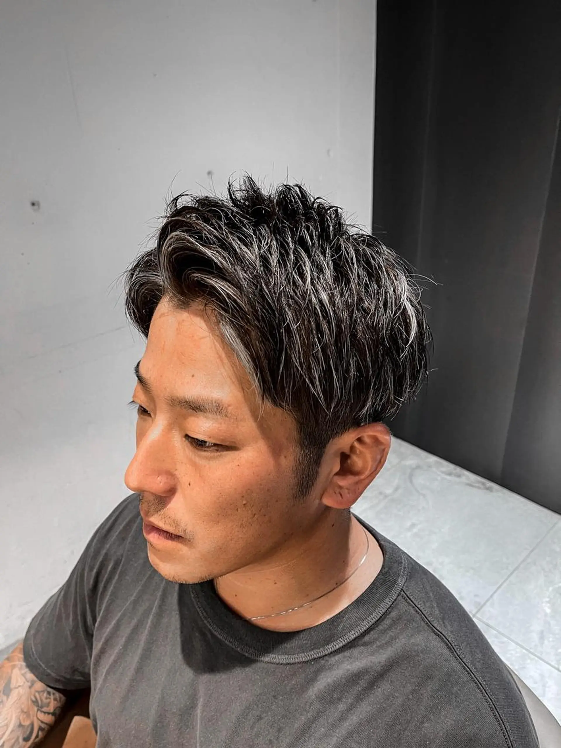 ショート ハイライト Kvell&Co. YUSUKEのヘアスタイル