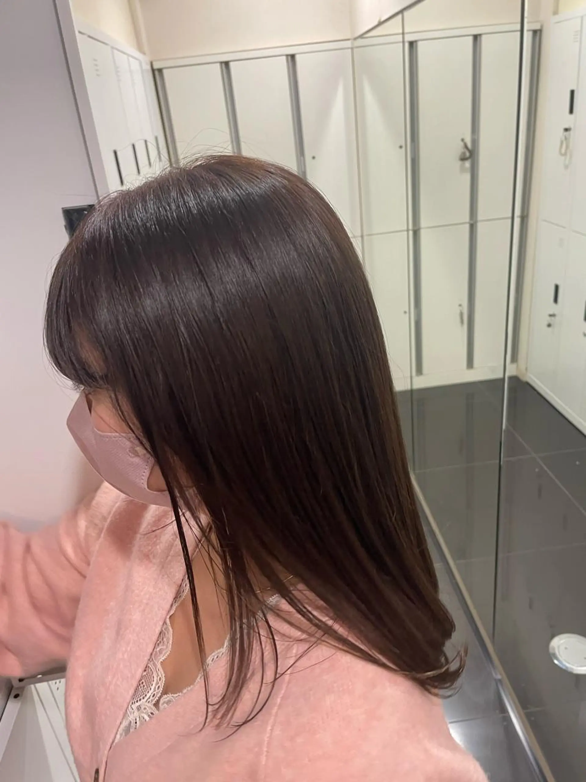 セミロング ヘアカラー パーマ/ボブ/ ヘルシーカラー/風花のヘアスタイル