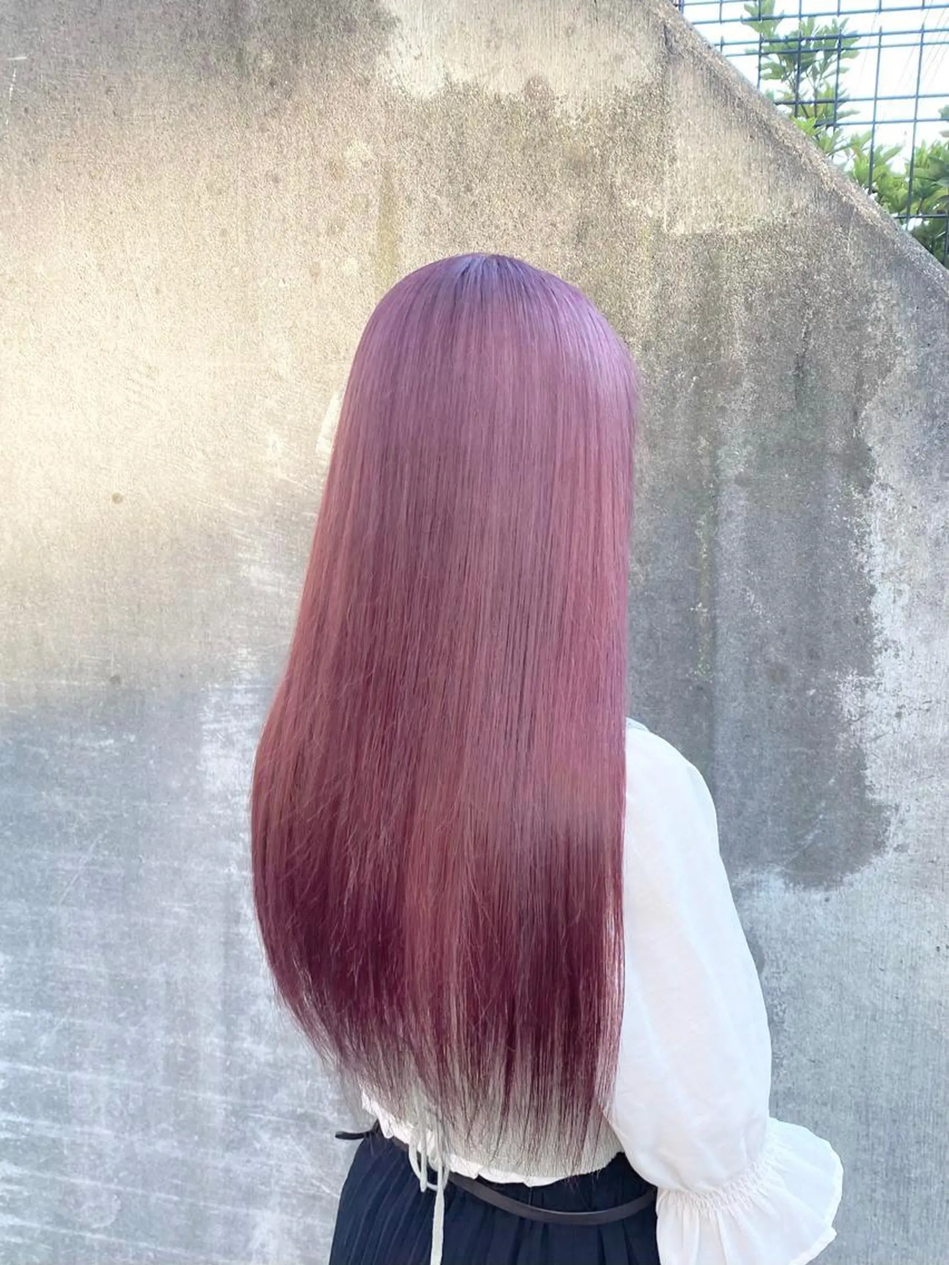 ロング カラー ピンクカラー ヘアカラー トリートメント motel所属・モデルや芸能人も通う ✨マンツーマンサロンのヘアスタイル