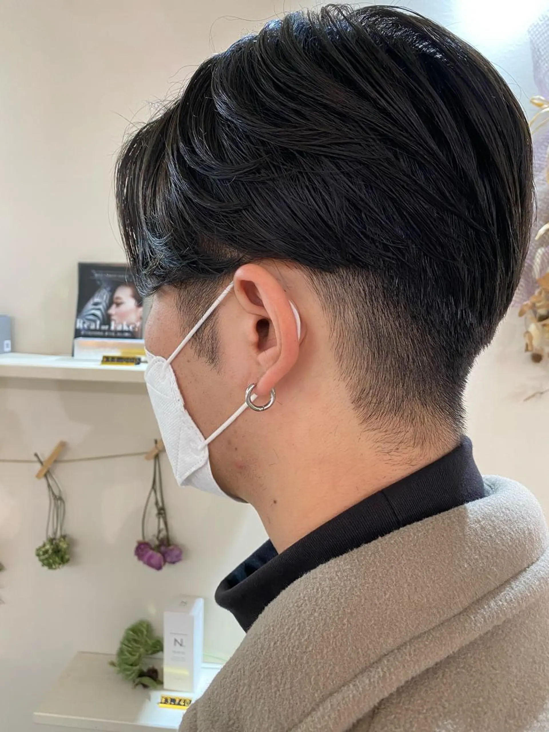 ショート パーマ メンズ センターパート カット メンズカットパーマ ✂️ JOYAのヘアスタイル