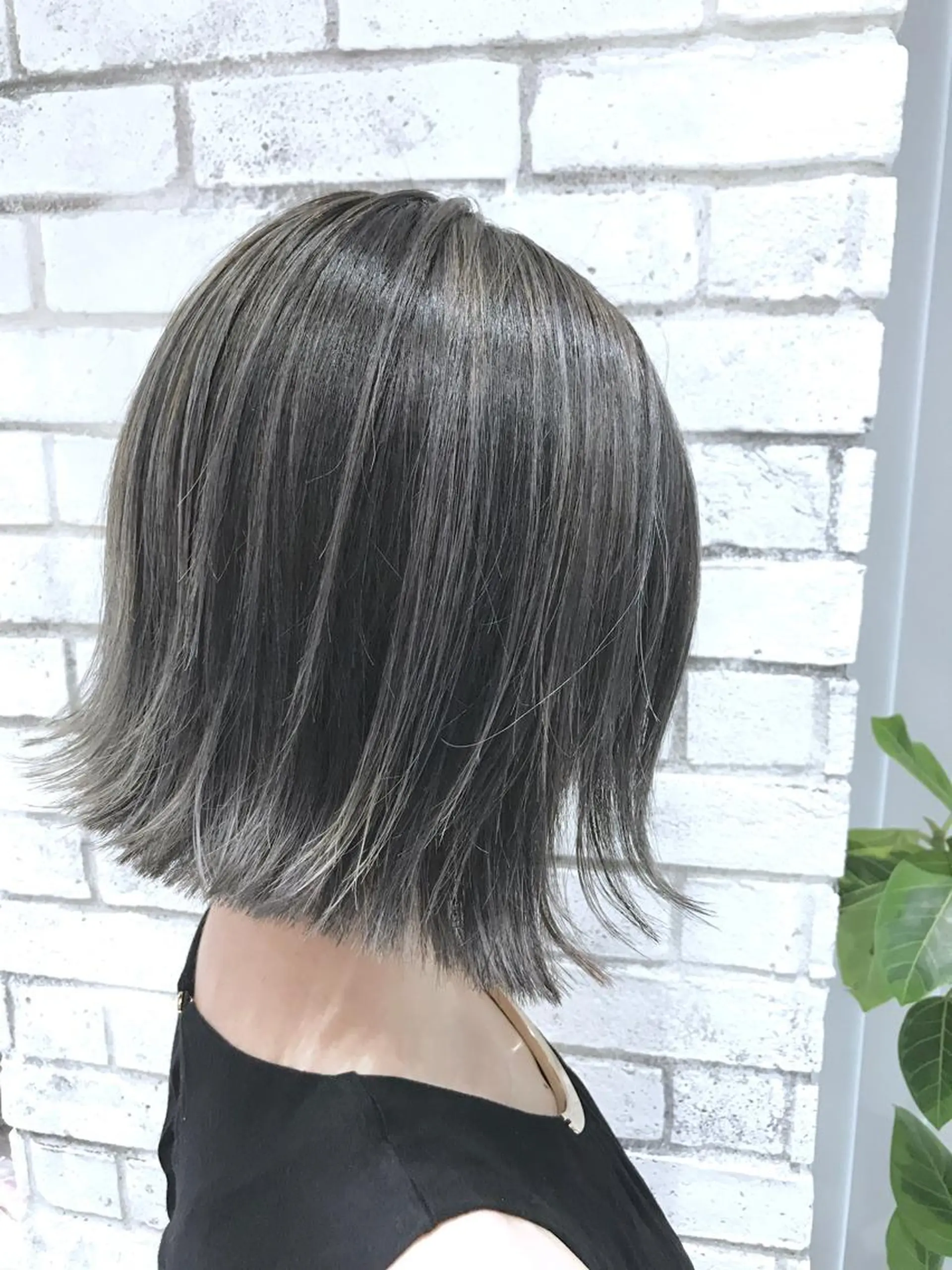 ミディアム カラー パーマ ヘアアレンジ グレージュ ハイライトカラー ハイライト ヘアカラー filo byFeria渋谷所属・縮毛矯正/美髪 髪質改善/石田幸輔のヘアスタイル