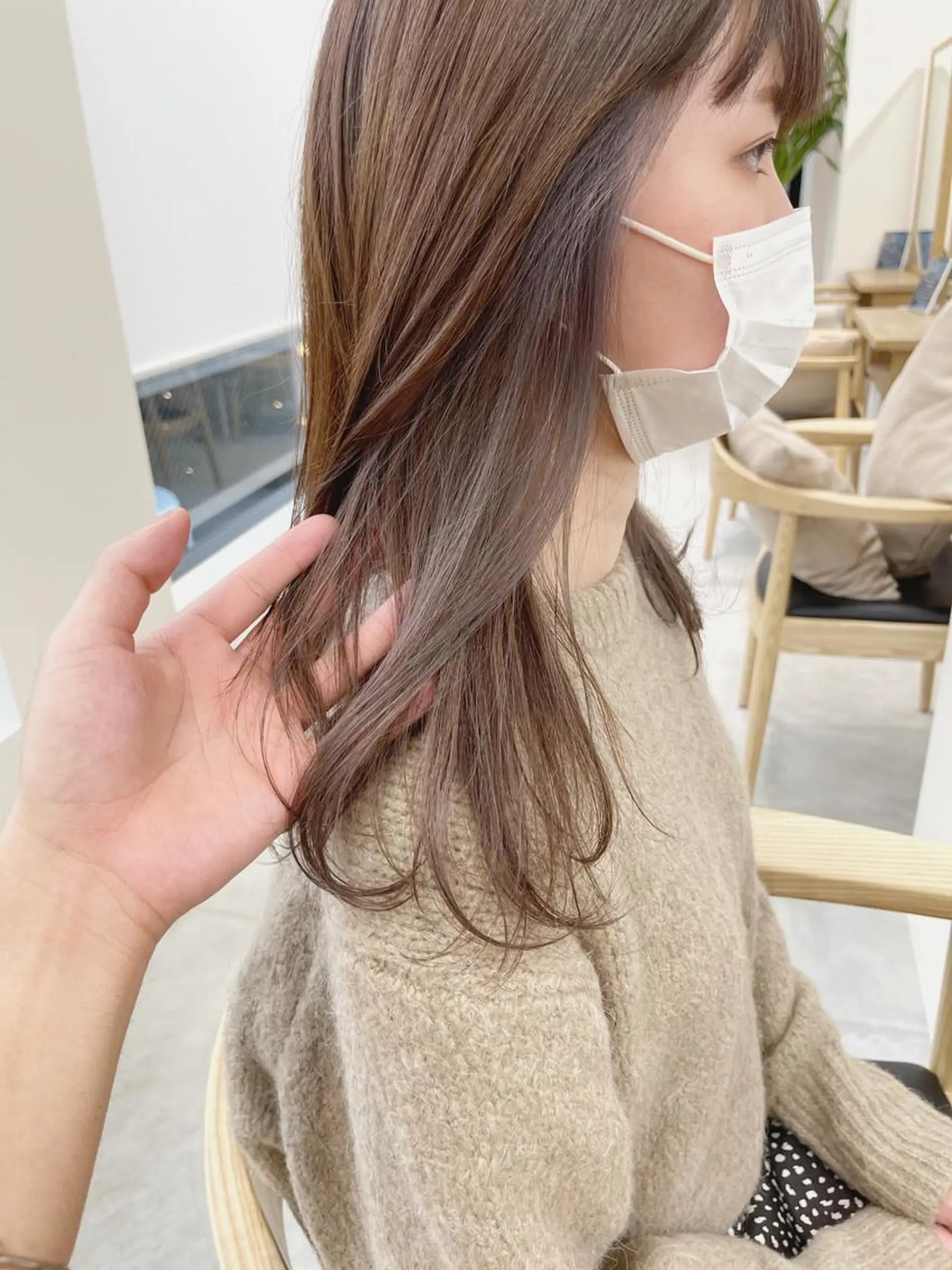 ミディアム カット ヘアカラー トリートメント 錦糸町カットの匠 AKIRA店長のヘアスタイル