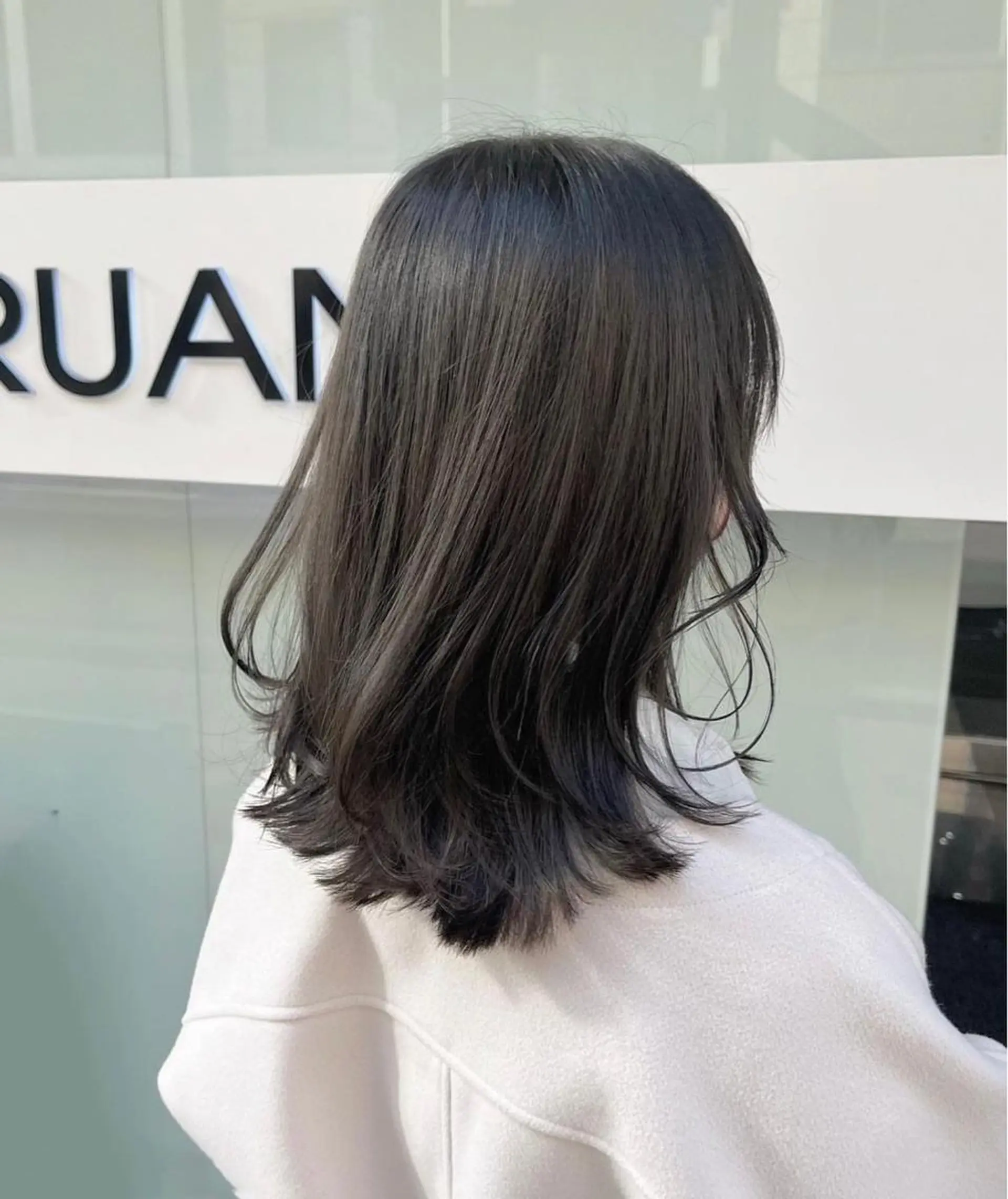 ミディアム カラー オリーブカラー ヘアカラー ❤️‍🔥波巻きパー マ❤️‍🔥/大須賀のヘアスタイル