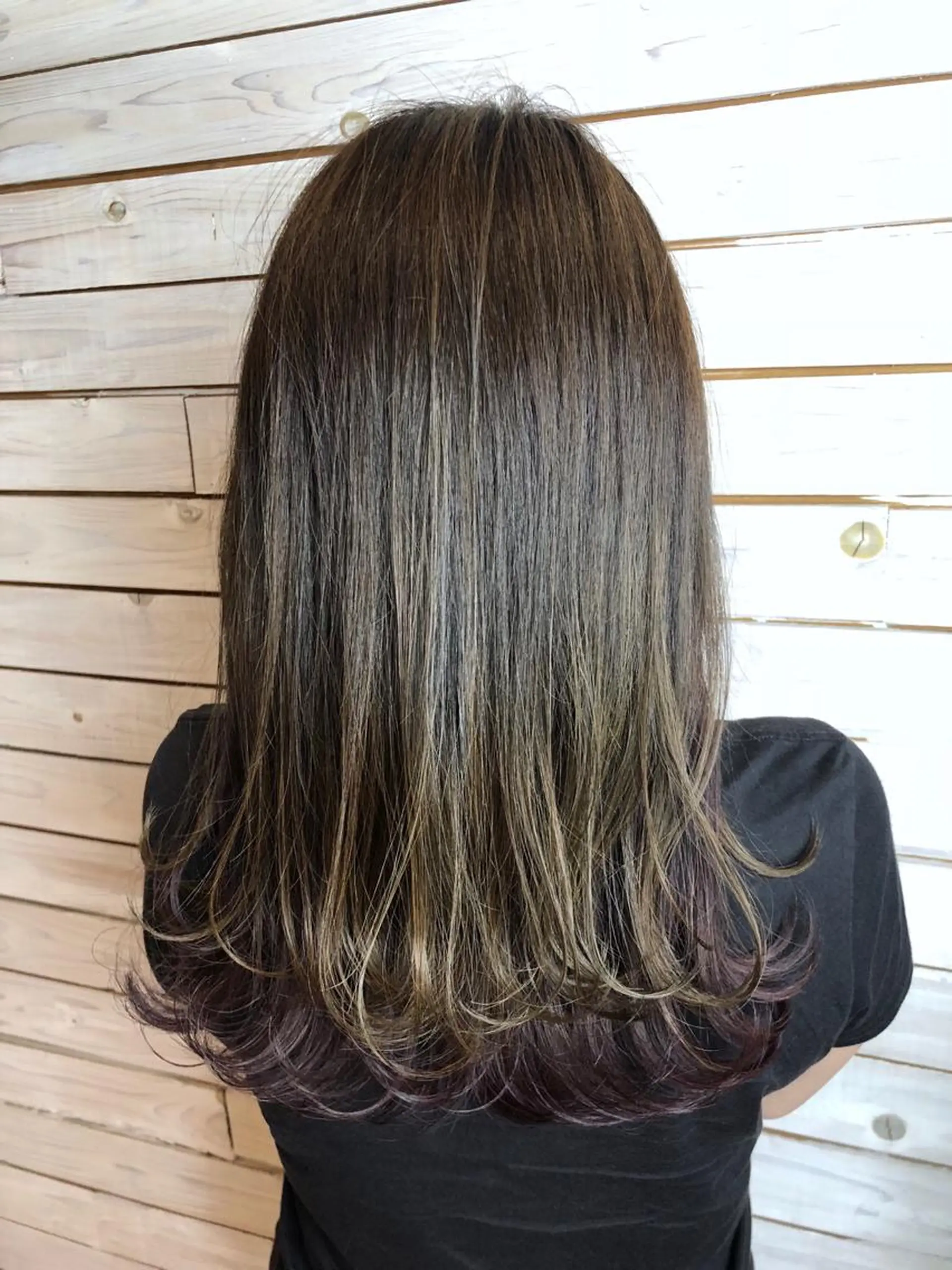 ロング カラー カット ヘアカラー 藤井 一輝のヘアスタイル