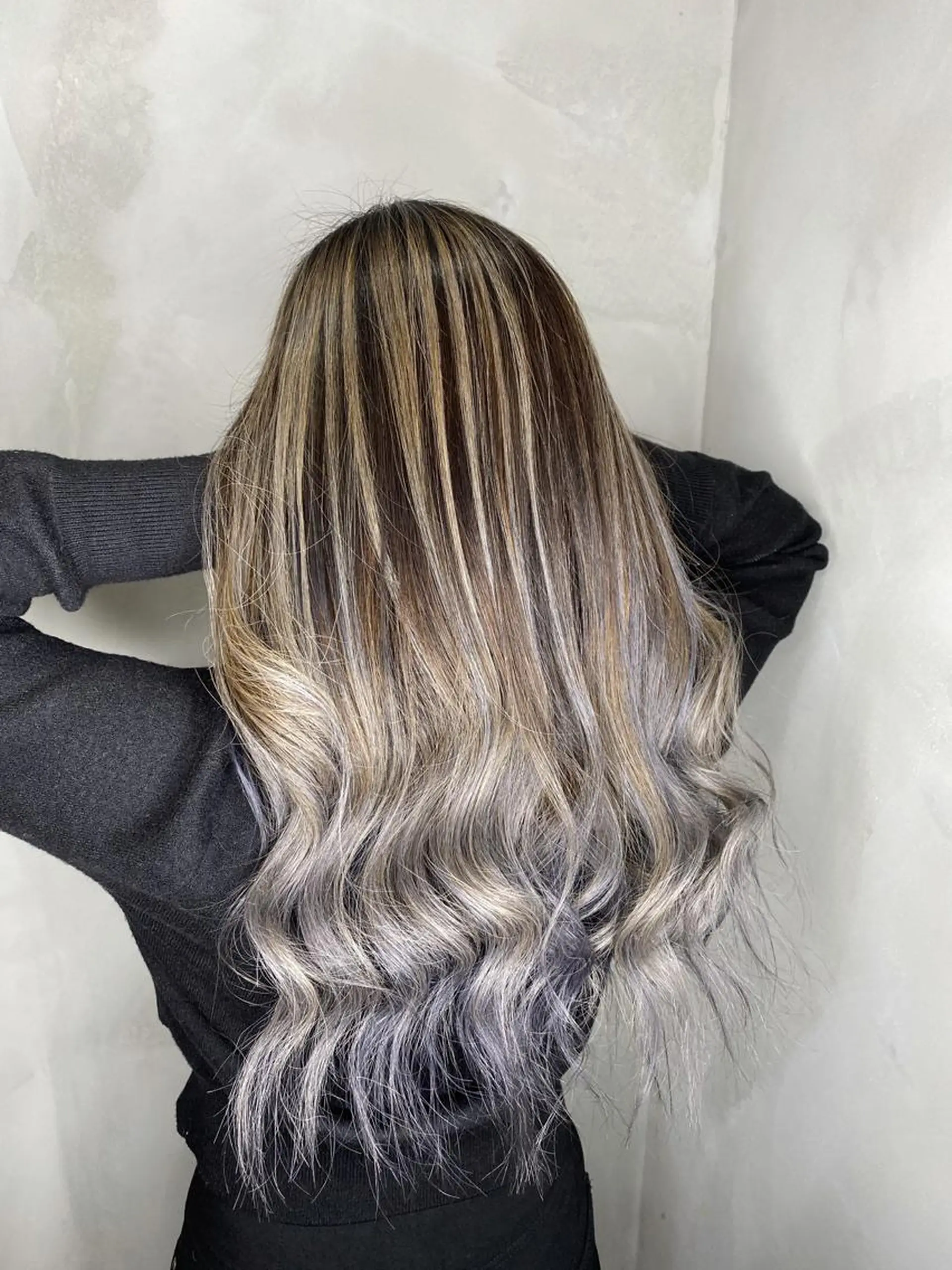ロング カラー ヘアアレンジ ヘアカラー トリートメント Belle hair Design青野大貴のヘアスタイル