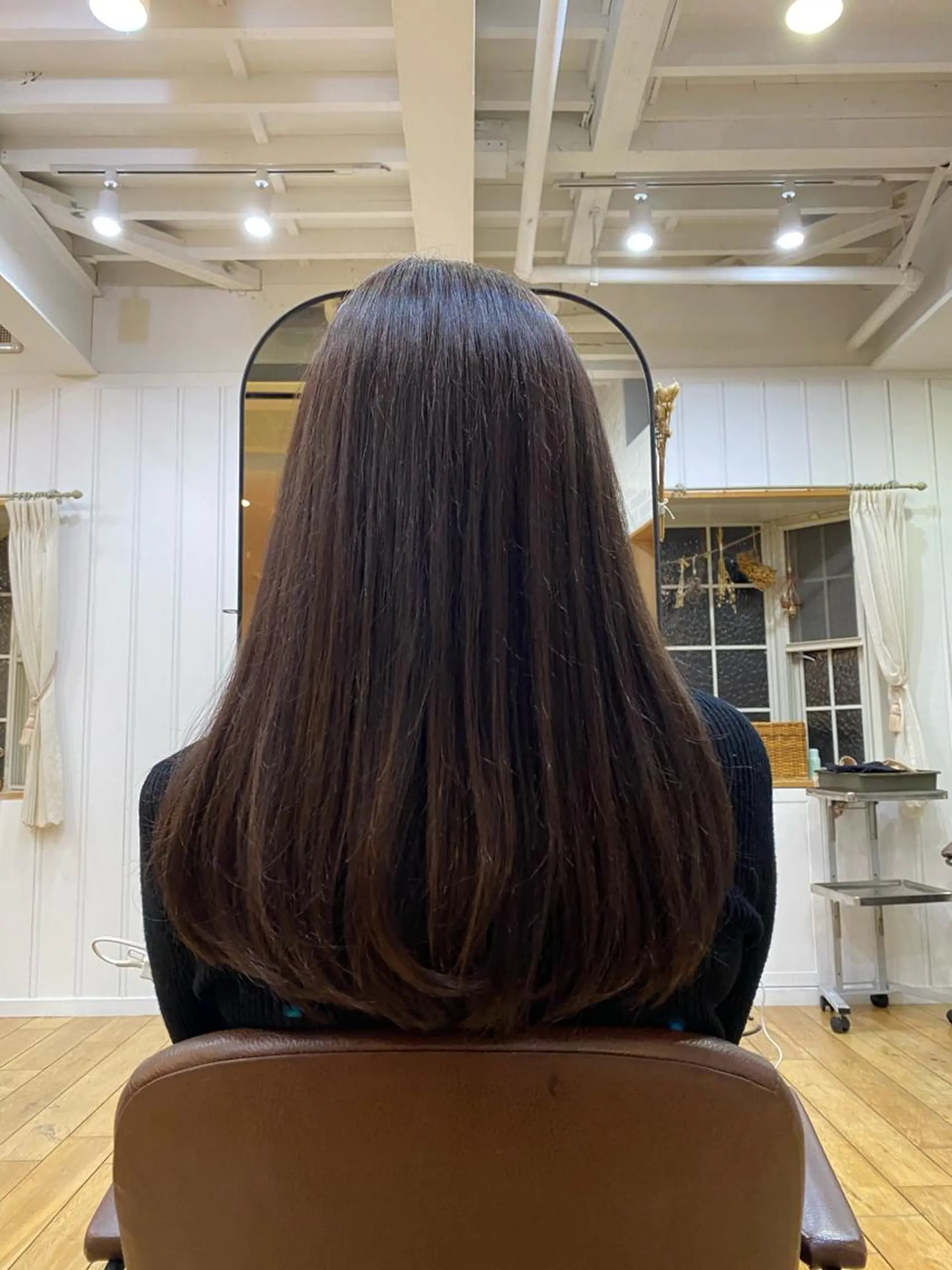 ロング 縮毛矯正 トリートメント 店長　ショート& パーマ　坂本のヘアスタイル