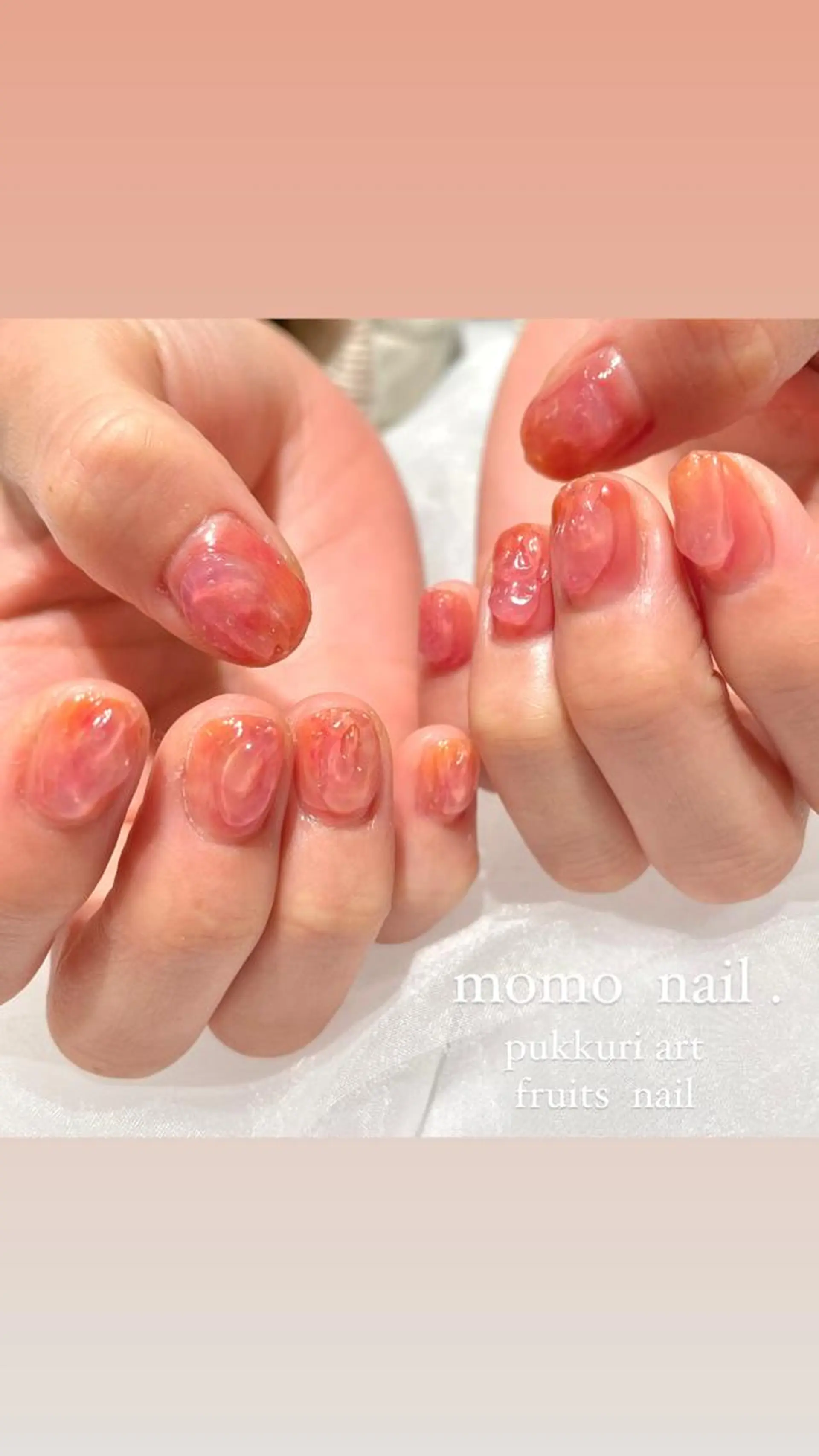 ネイル ハンドネイル 淡色ネイル 🎀moeのネイルデザイン