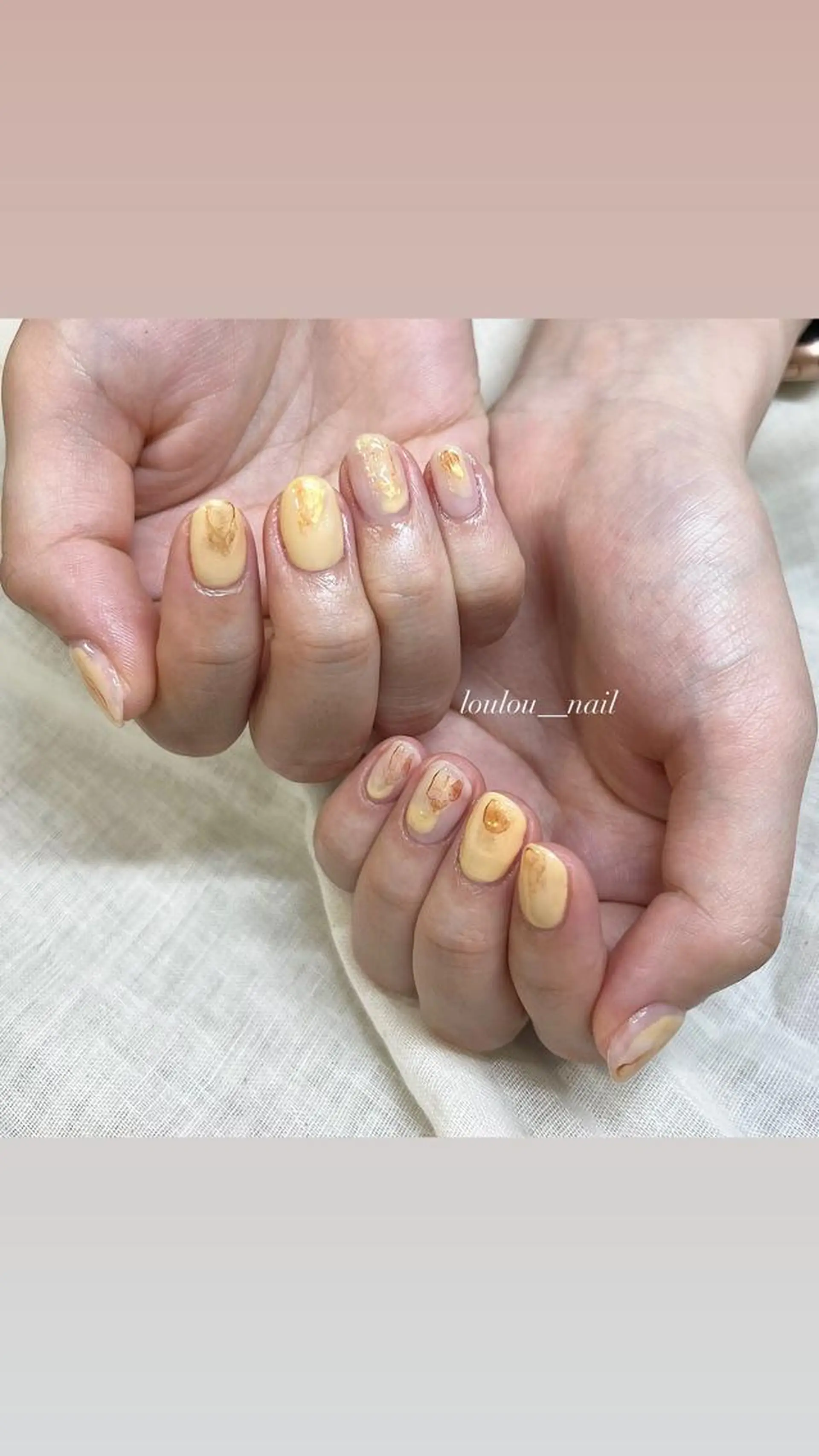 ネイル オレンジ loulou _nail所属・葛西 知佳のネイルデザイン
