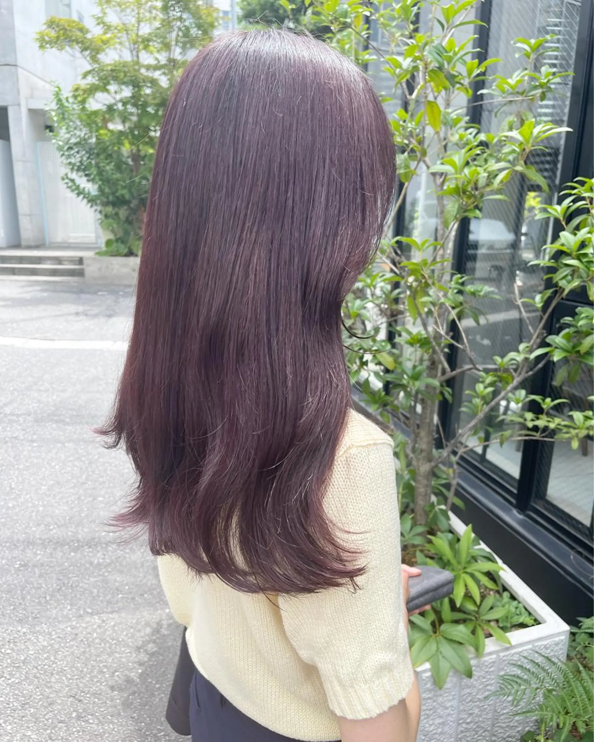 ロング カラー ラベンダーカラー ヘアカラー トリートメント ヘッドスパ ラベンダー/レイヤー カット🤎mamiのヘアスタイル
