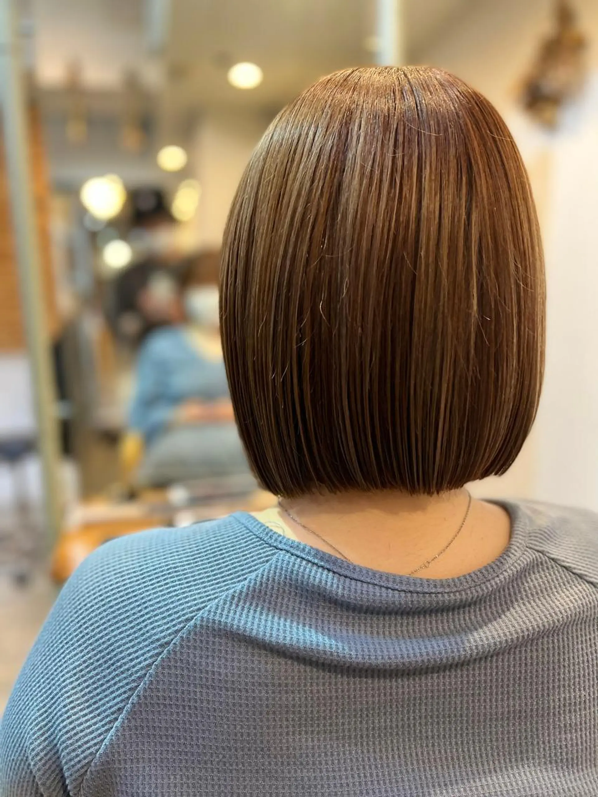 セミロング パーマ カラー セミロングパーマ バレイヤージュ ブリーチ ケアブリーチ デザインカラー カット ヘアカラー トリートメント 【N°deseo】 吉祥寺のヘアスタイル