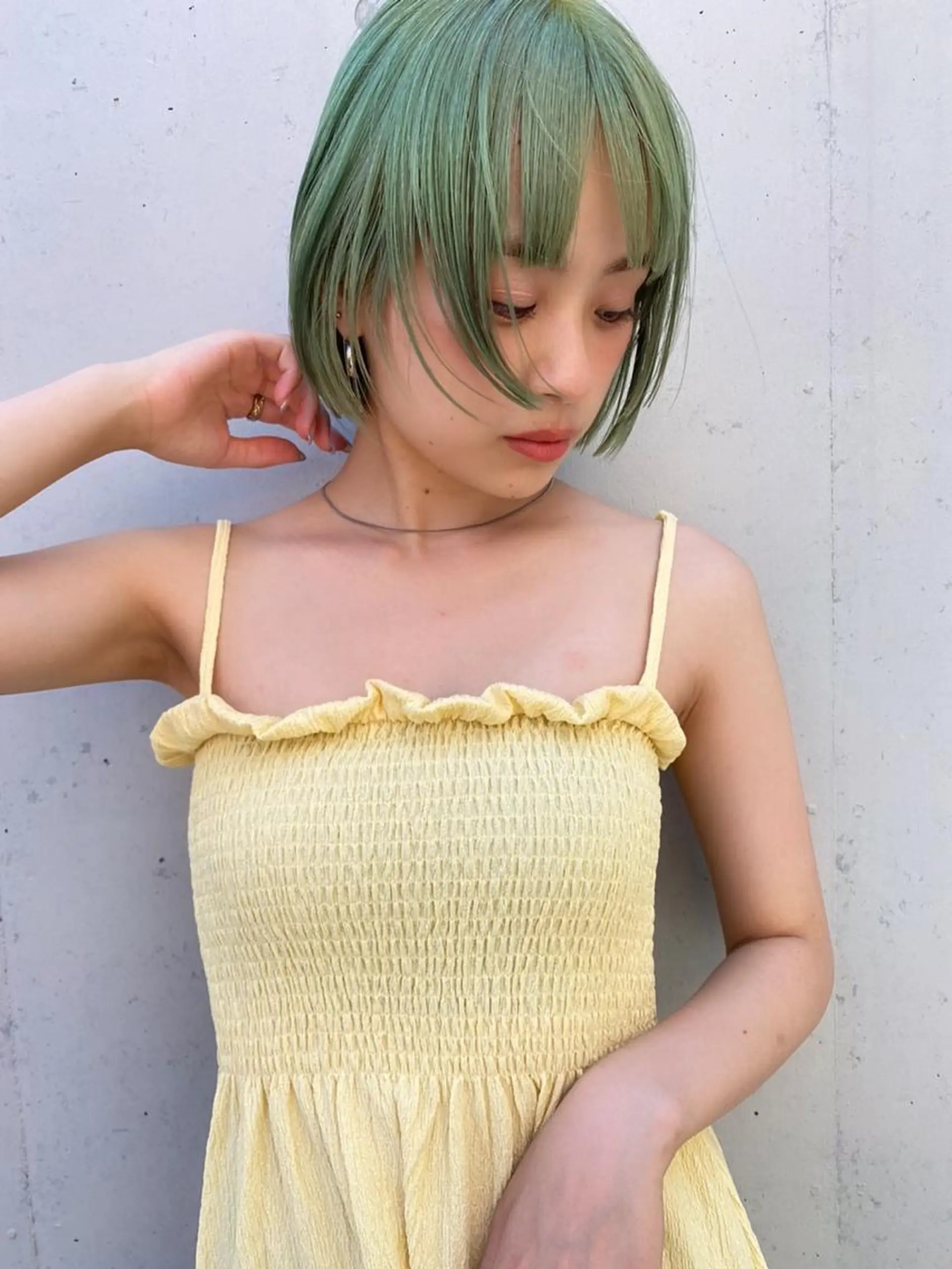 ショート カラー ブリーチ irwi/イルウィ所属・miku🎀門前仲町 ブリーチ・レイヤーのヘアスタイル