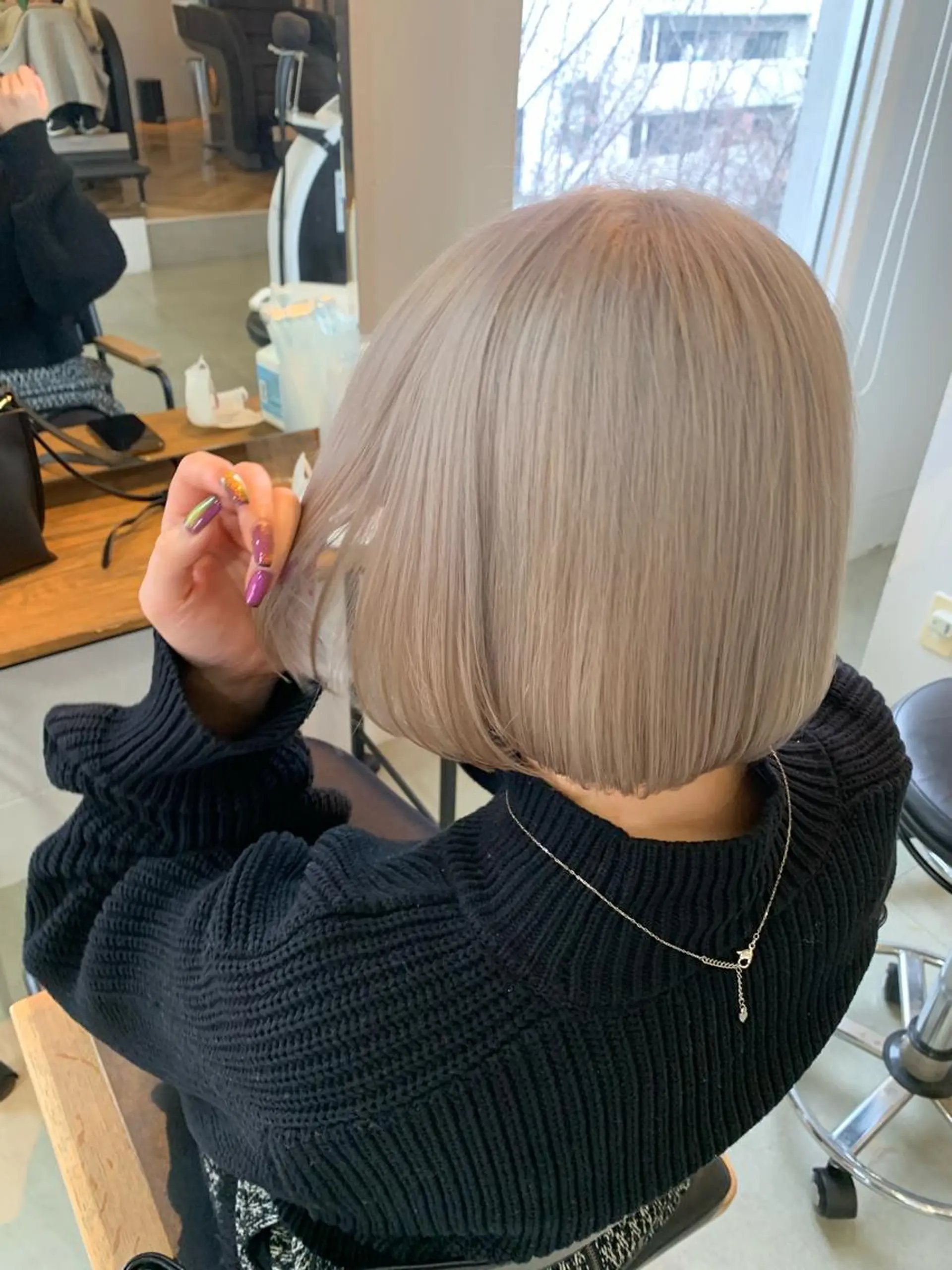 ミディアム カラー カット ヘアカラー トリートメント 船津武俊 フナツタケトシのヘアスタイル