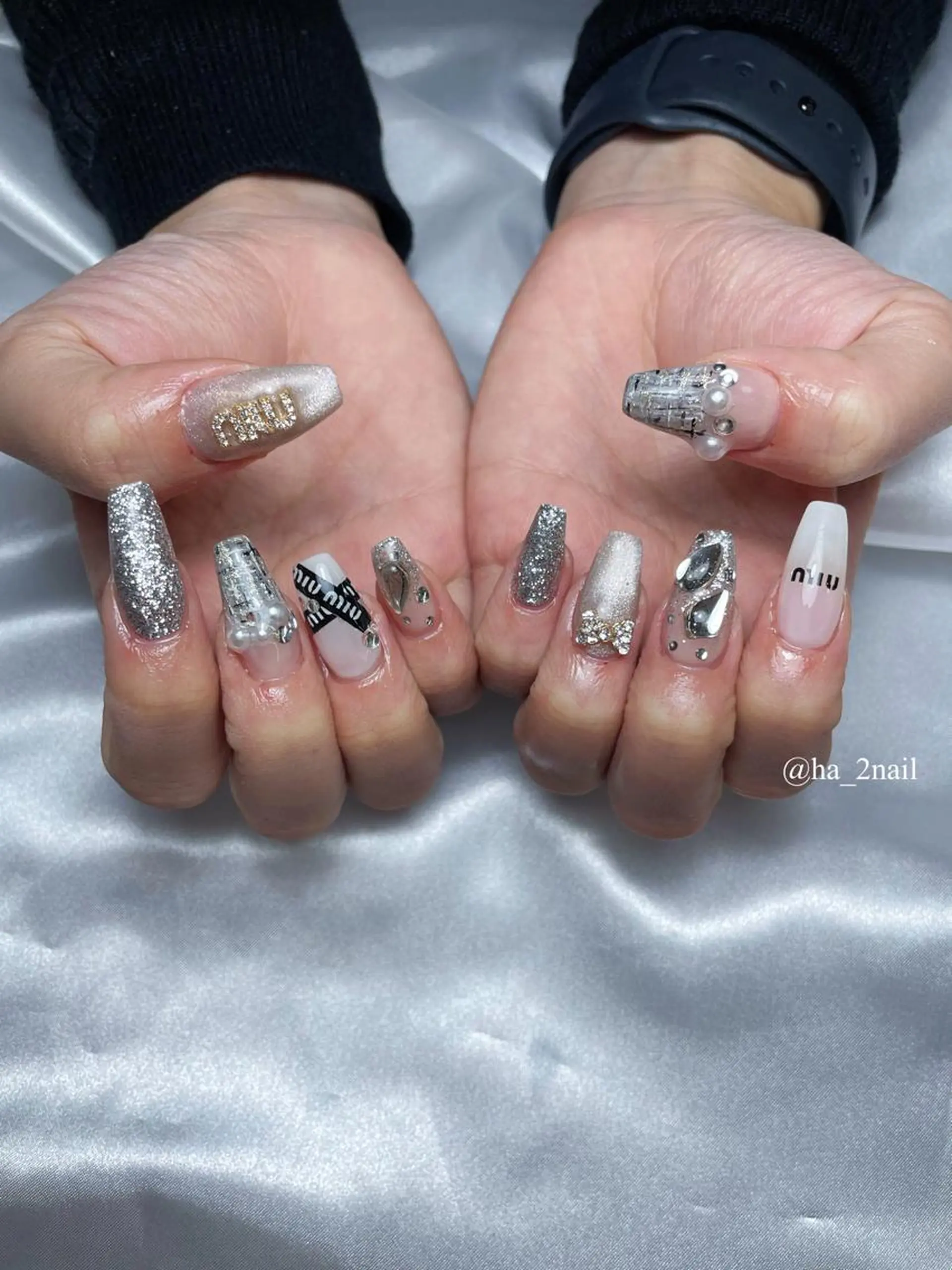 ネイル アートネイル NAIL and EYELASH ALPHA.所属・ALPHA. 姫繇のネイルデザイン