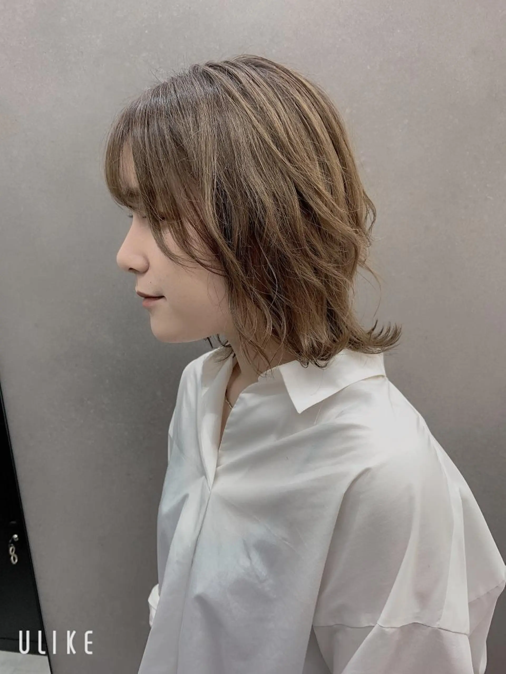 ミディアム カラー 西新/siohair 似合わせ/石尾刻矢のヘアスタイル