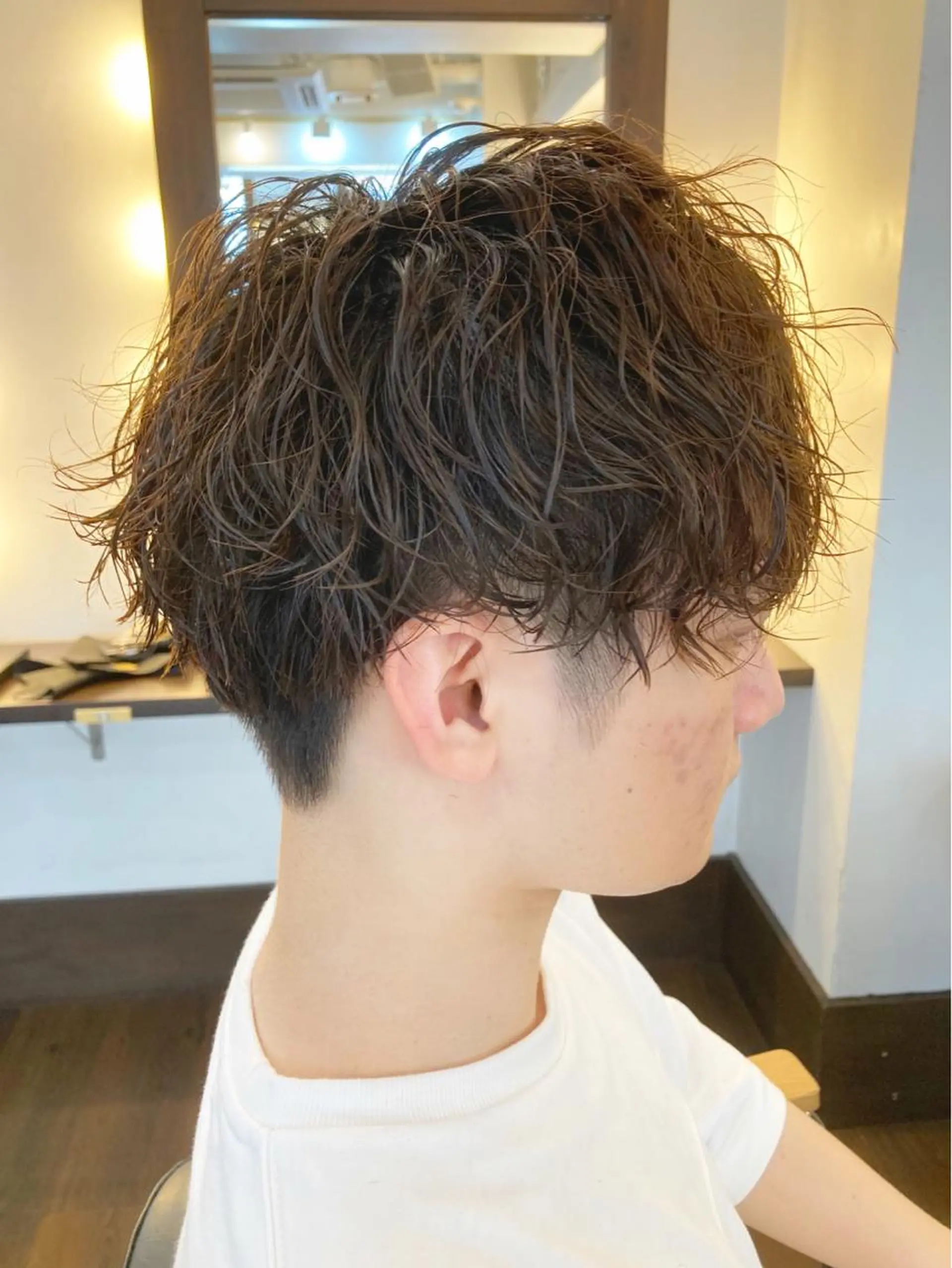 パーマ メンズ カット パーマ メンズサロン アソビ元町のヘアスタイル