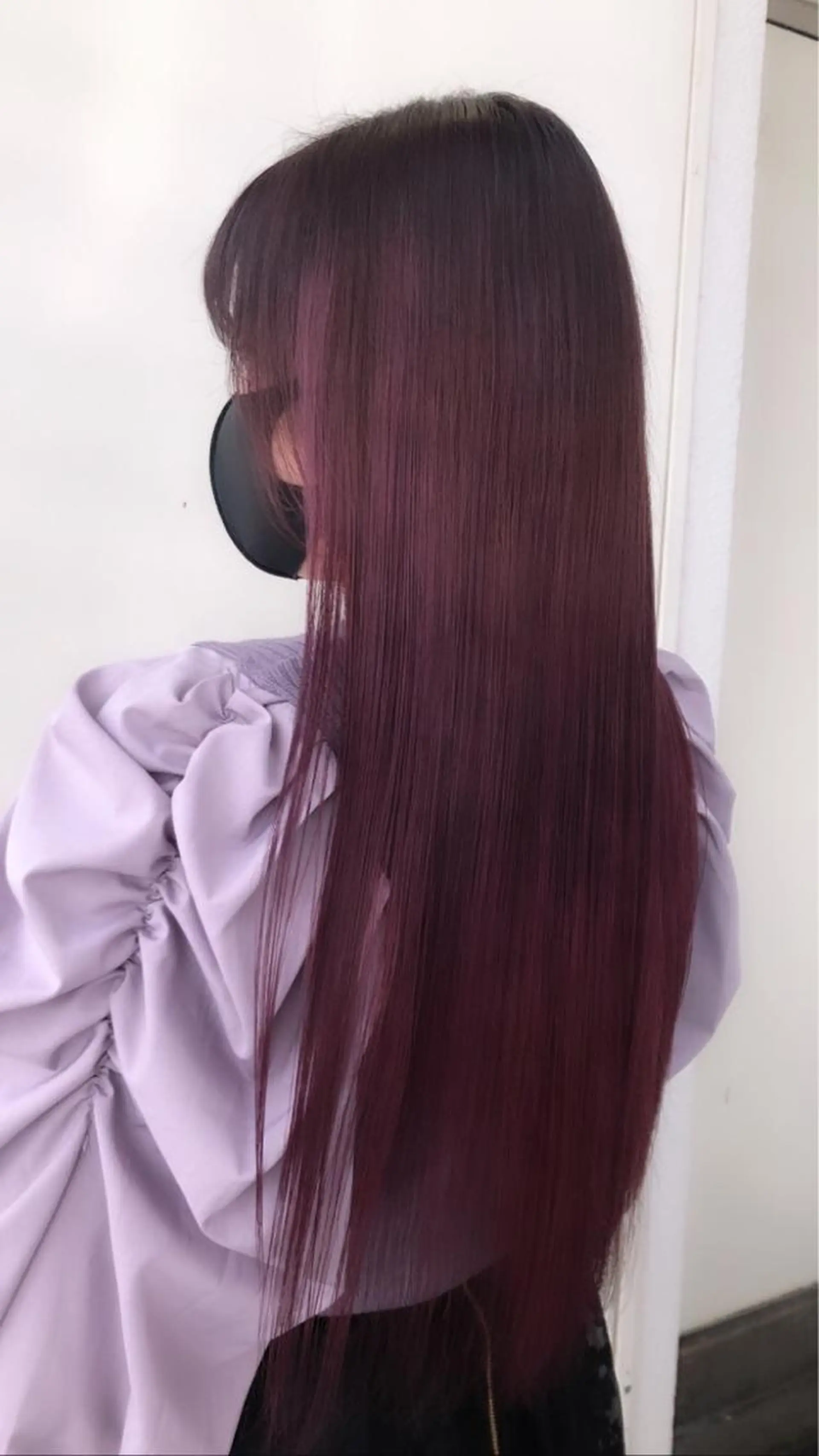 ロング カラー トリートメント 韓国🇰🇷レイヤー 映える顔周り🩷のヘアスタイル