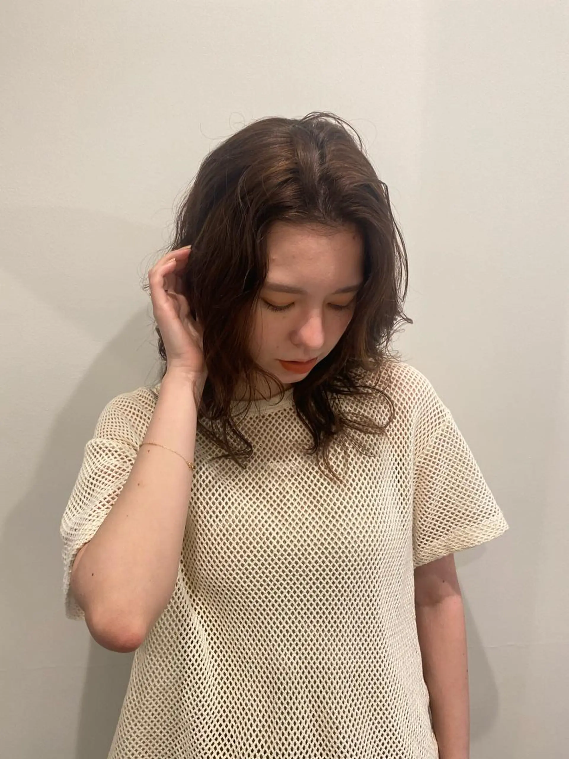 ミディアム カラー ヘアカラー 🍑 モモカ🍑のヘアスタイル