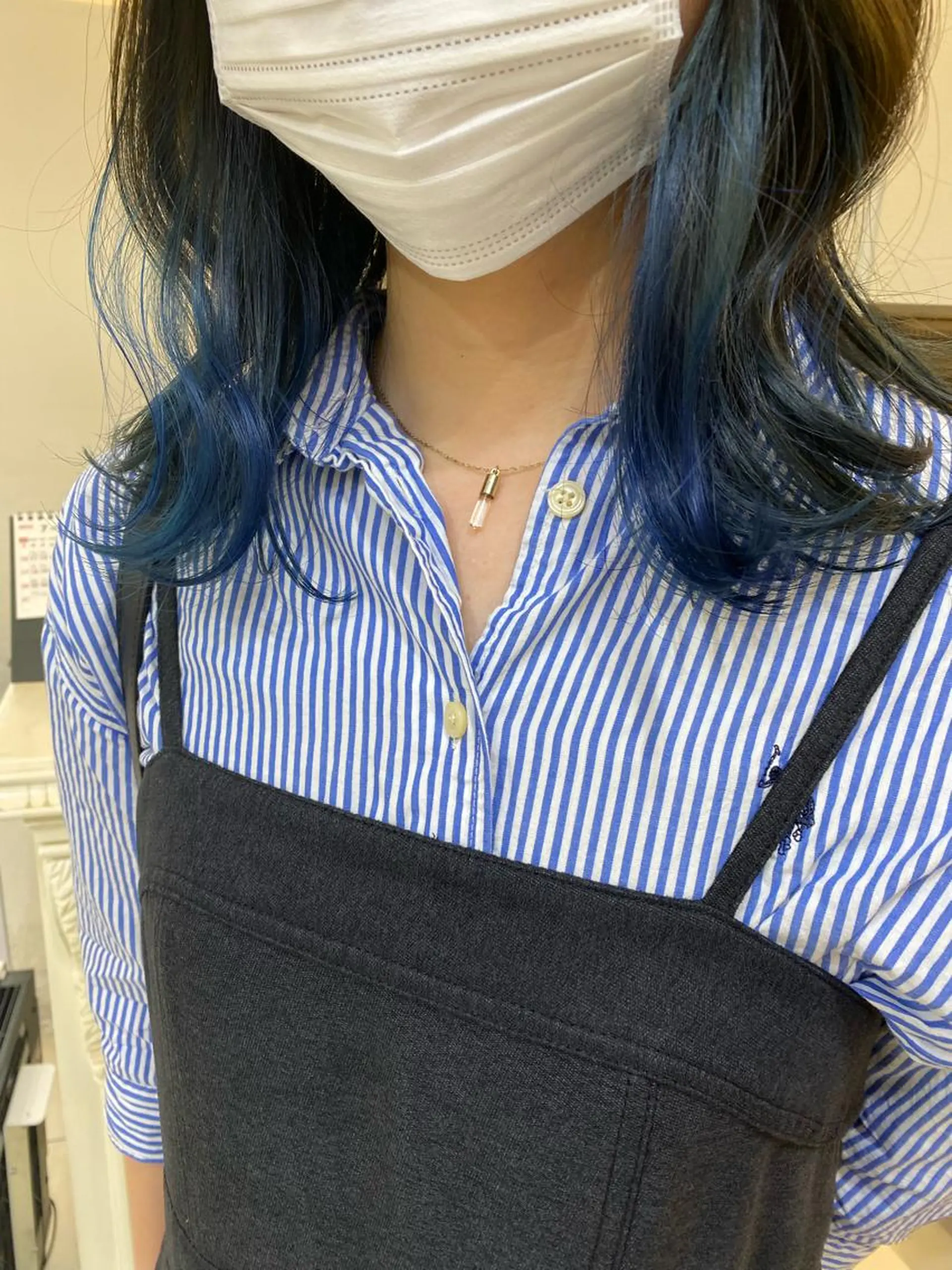 セミロング カラー ヘアアレンジ マツエク・マツパ アイブロウ ブルーカラー ヘアカラー トリートメント Noah's　Ark所属・透明感カラー🫧ヘア セット🫧松本菜月の眉毛・アイブロウイメージ
