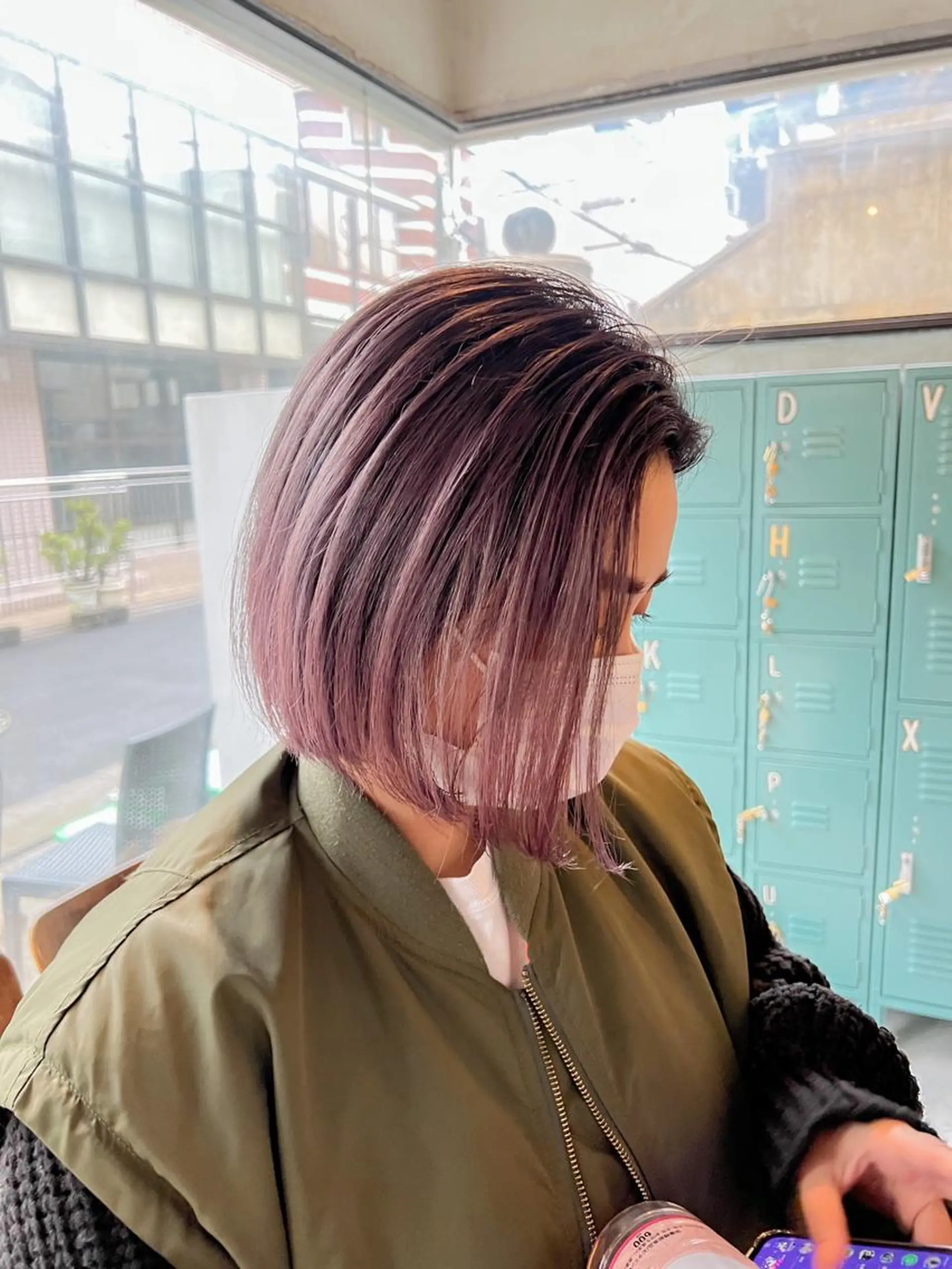 ミディアム カラー カット ヘアカラー トリートメント 海外デザイン🇺🇸 石渡諒太のヘアスタイル
