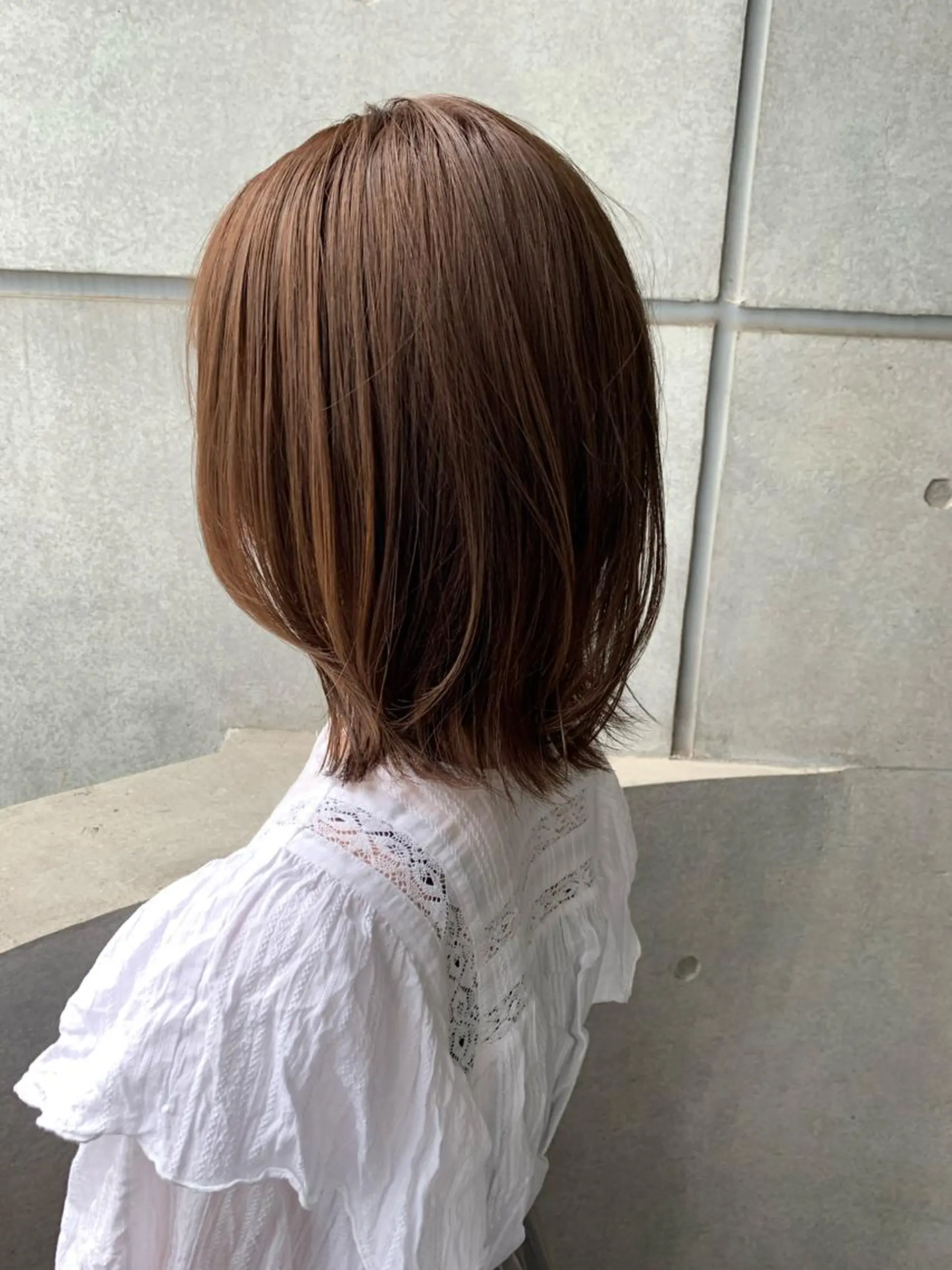 ミディアム カット ヘアカラー トリートメント オシャレ髪✔️ 店長オオキアキヒロのヘアスタイル