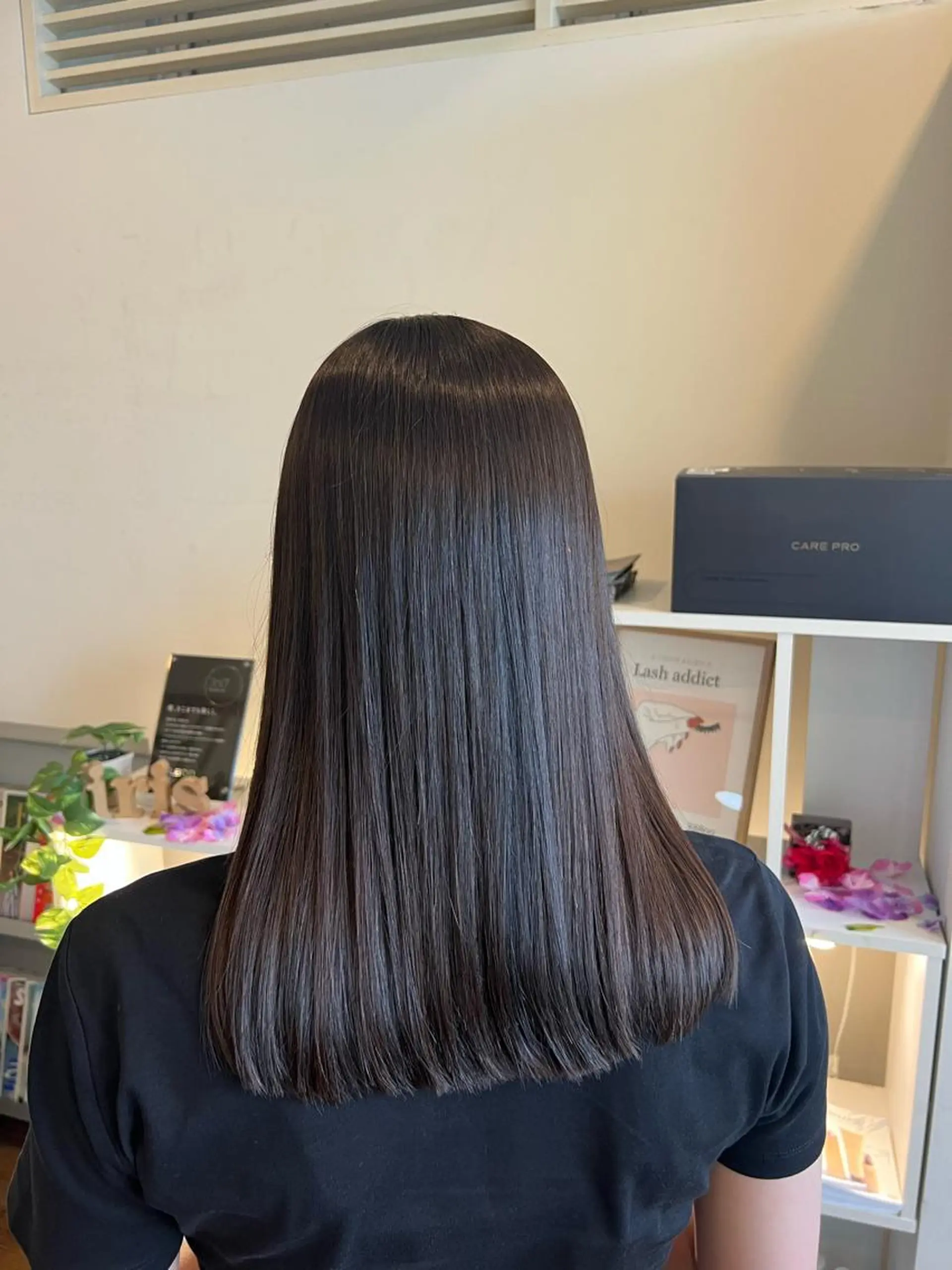 ロング カット 縮毛矯正 トリートメント 竹添 有梨沙のヘアスタイル